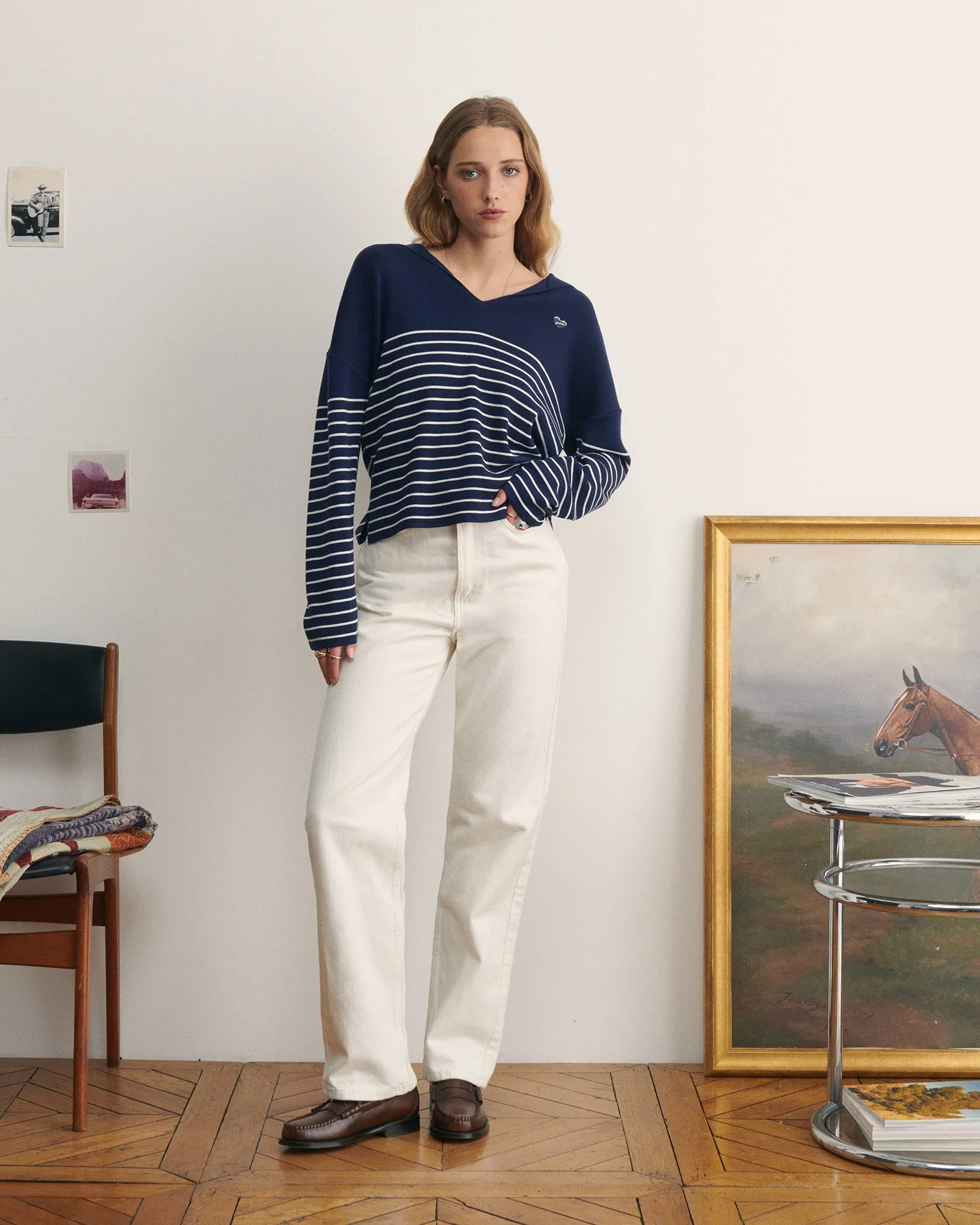 "Patch Coeur" chaffault wool sweater sold by Maison Labiche product image thumbnail 3