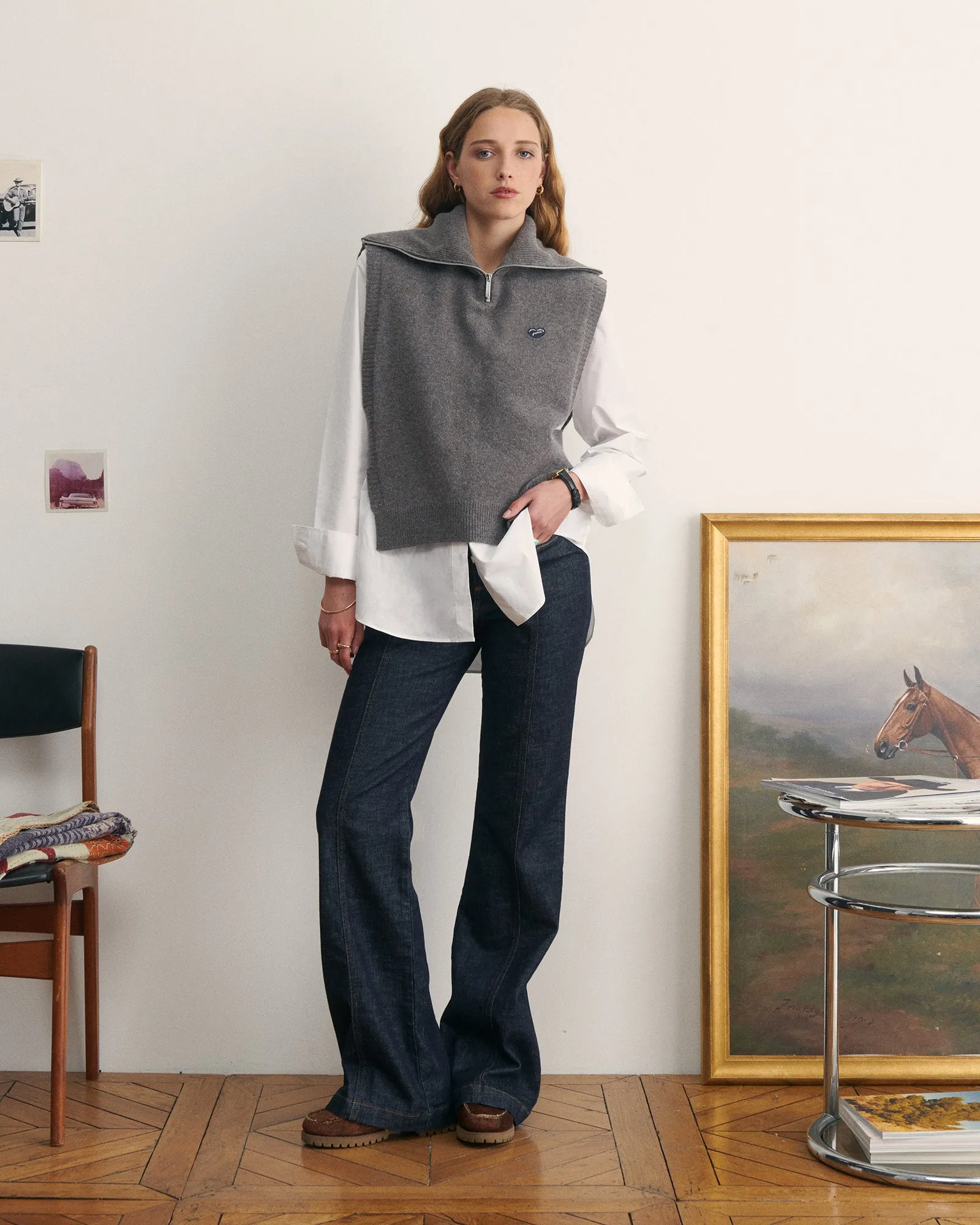 "Patch Coeur" Chanaleilles sleeveless sweater sold by Maison Labiche product image thumbnail 2