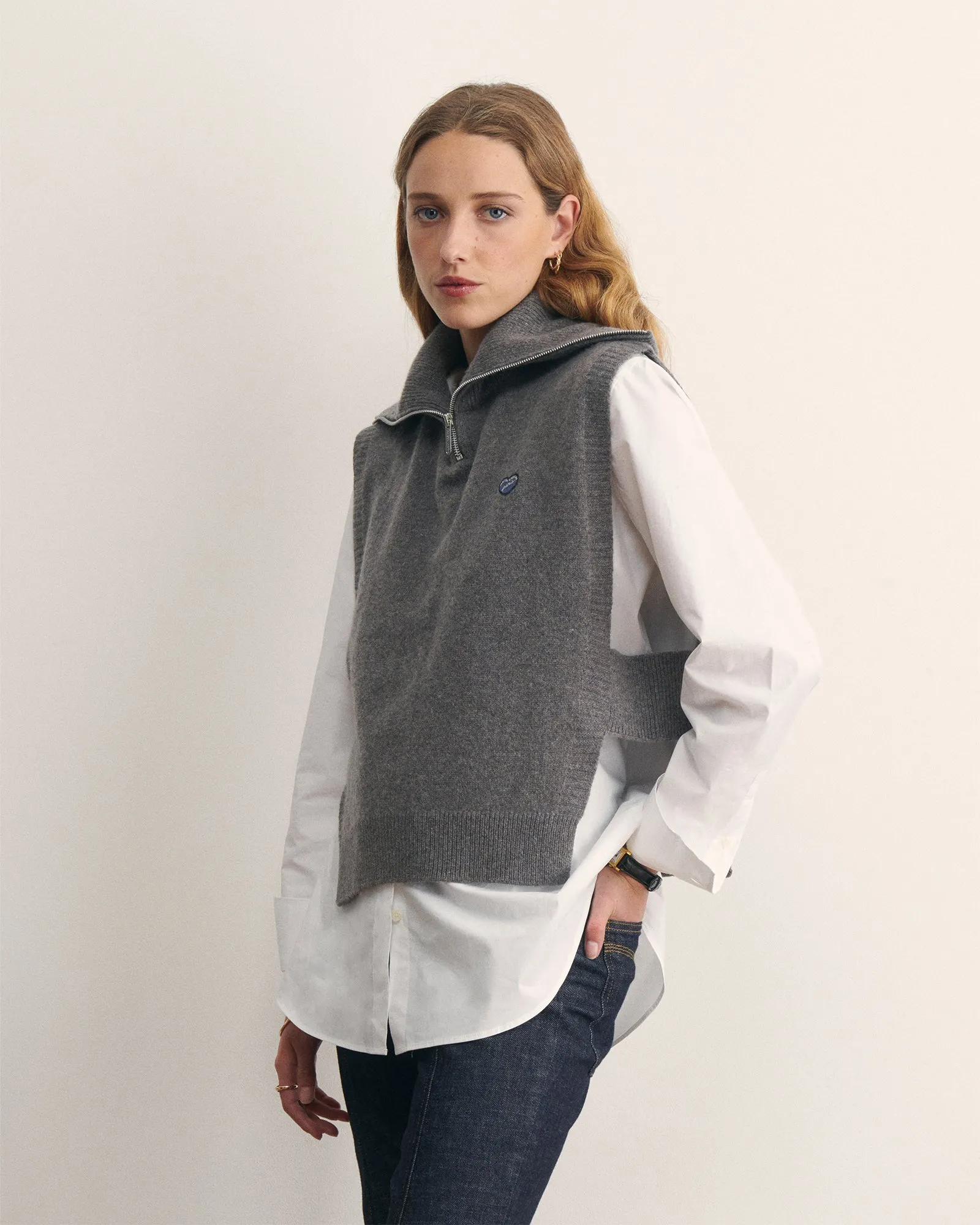 "Patch Coeur" Chanaleilles sleeveless sweater sold by Maison Labiche product image thumbnail 4