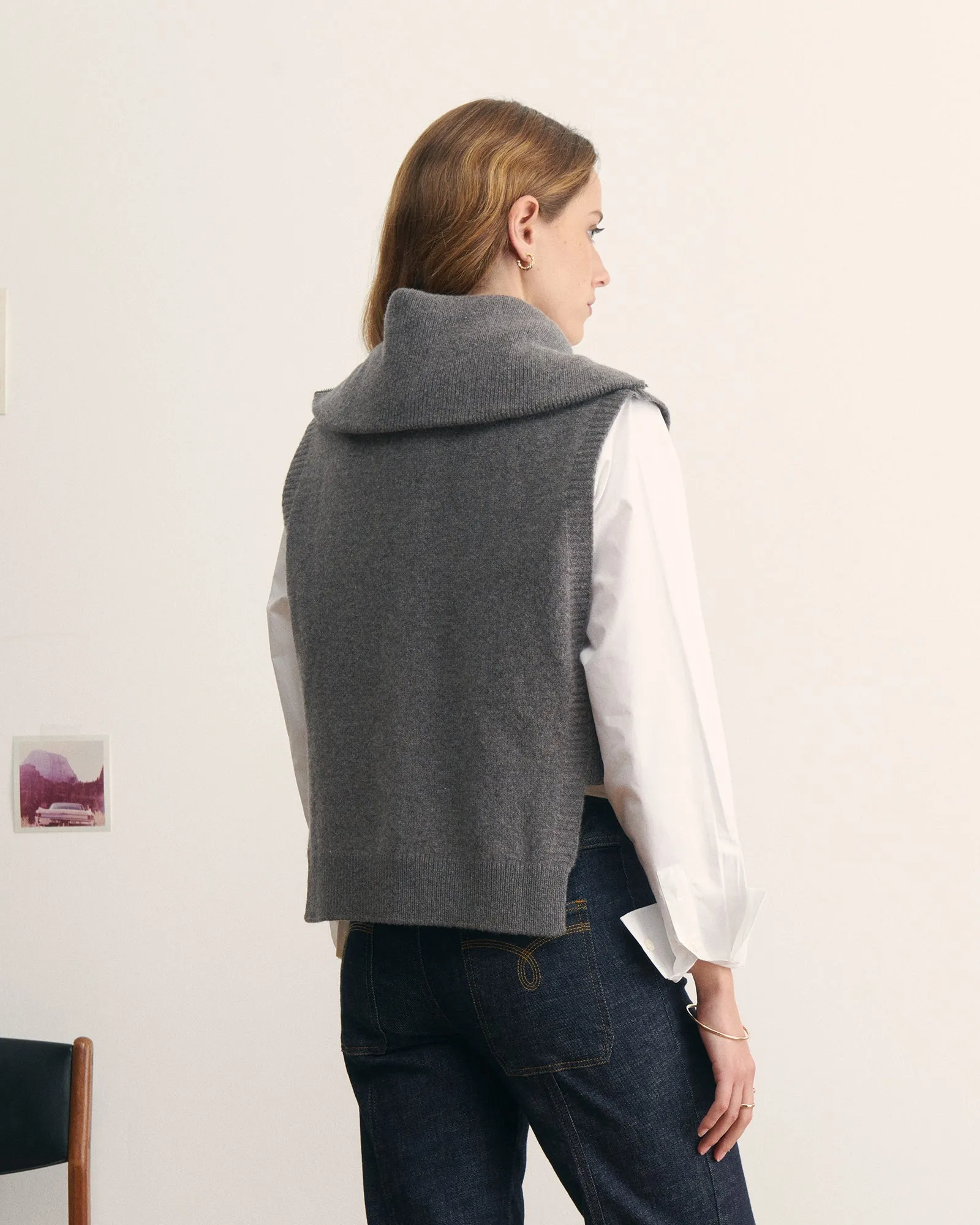 "Patch Coeur" Chanaleilles sleeveless sweater sold by Maison Labiche product image thumbnail 3