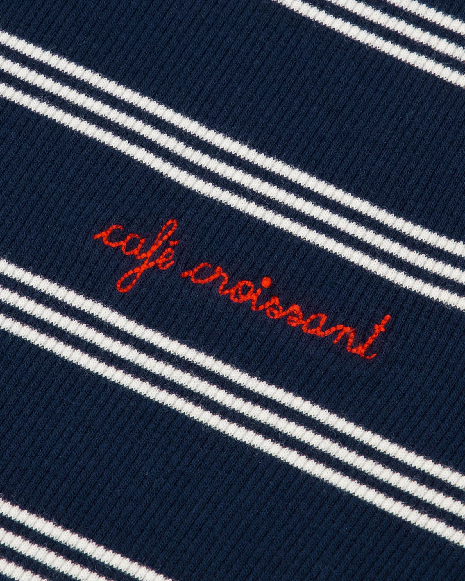 "Cafe Croissant" folies ribbed t-shirt sold by Maison Labiche product image thumbnail 2