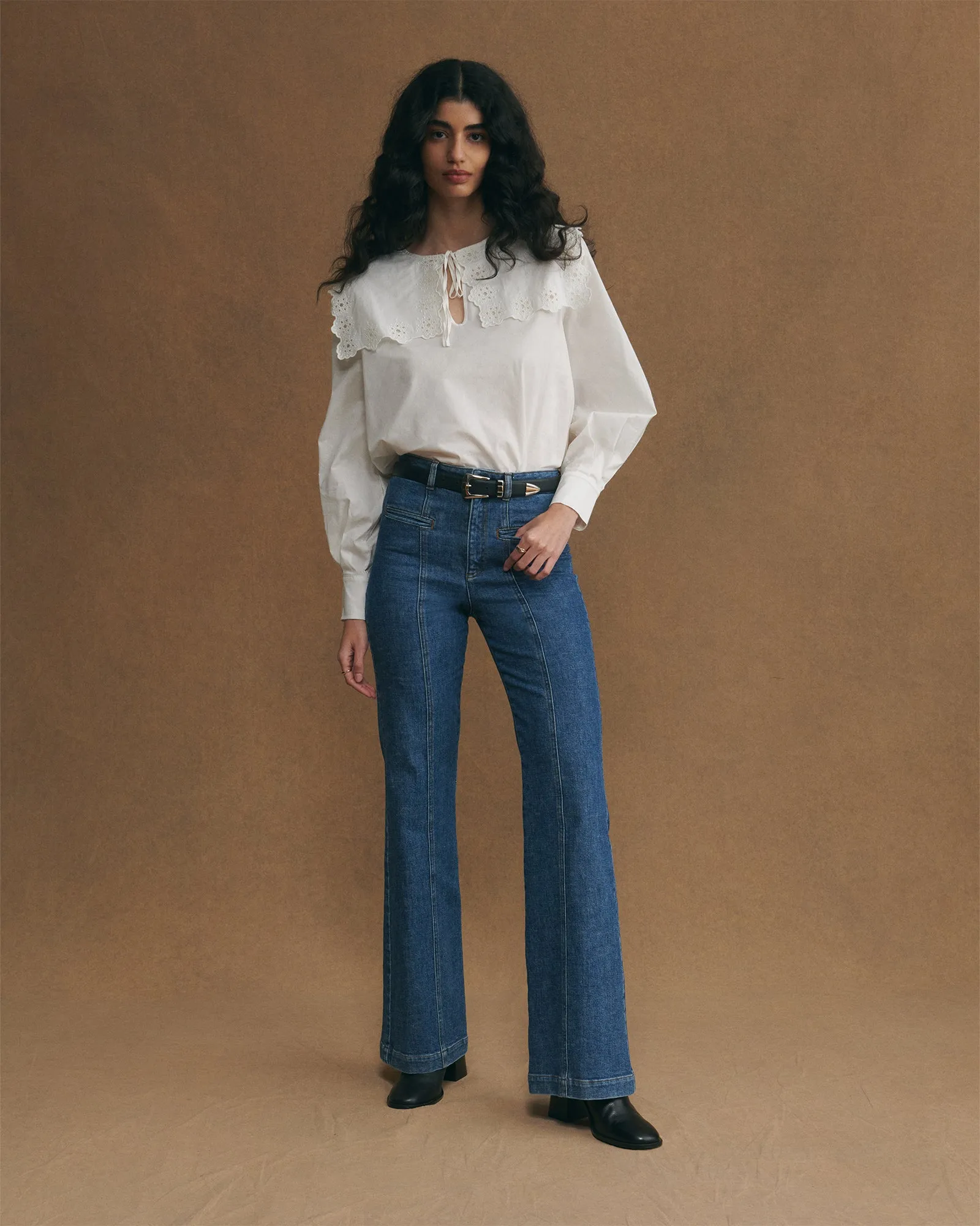 "Amour" patenne popelin shirt sold by Maison Labiche product image thumbnail 3