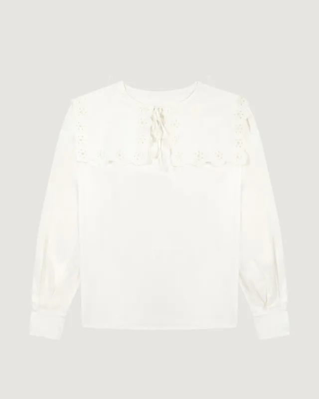 "Amour" patenne popelin shirt sold by Maison Labiche