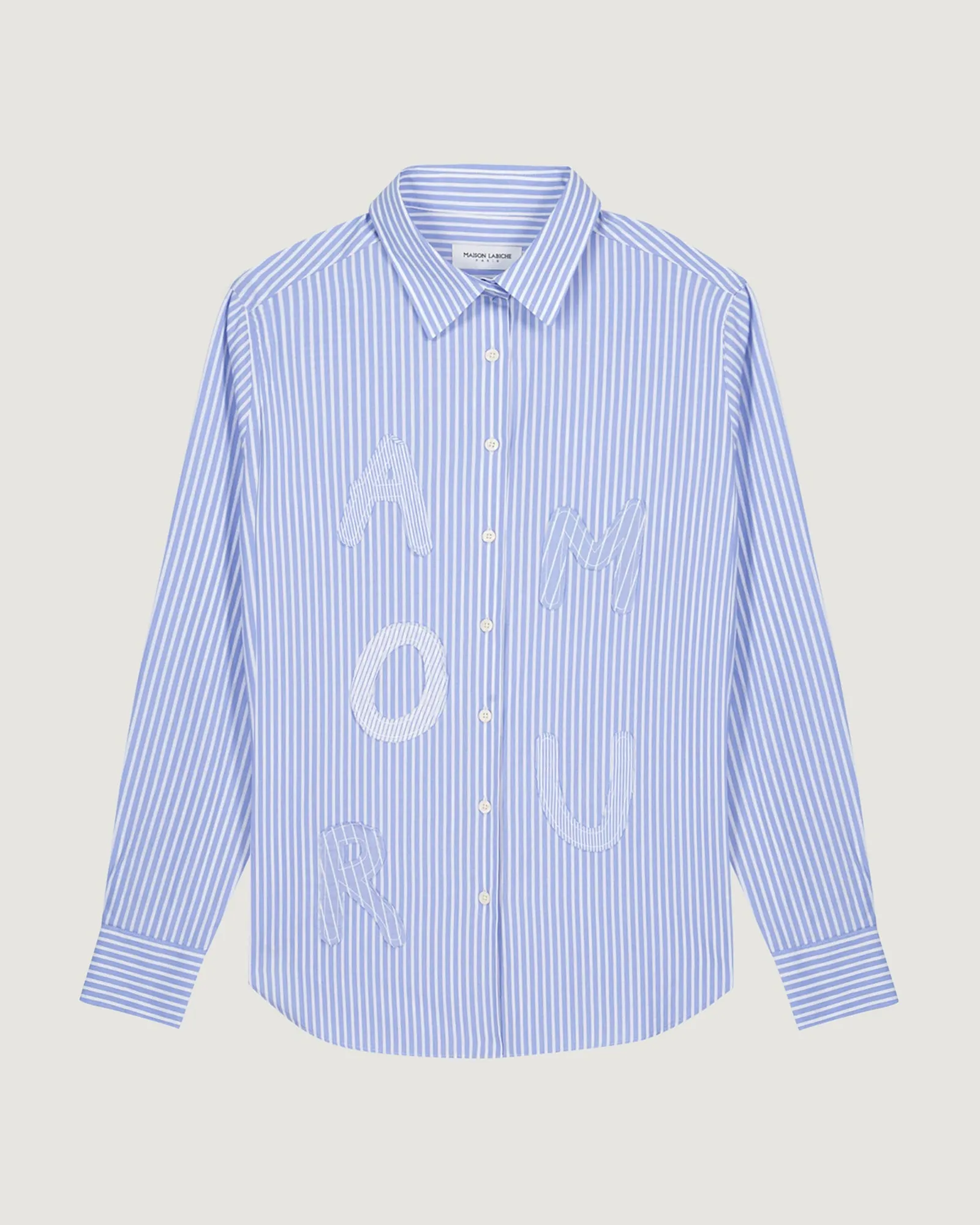 "Amour" dewet popelin shirt sold by Maison Labiche