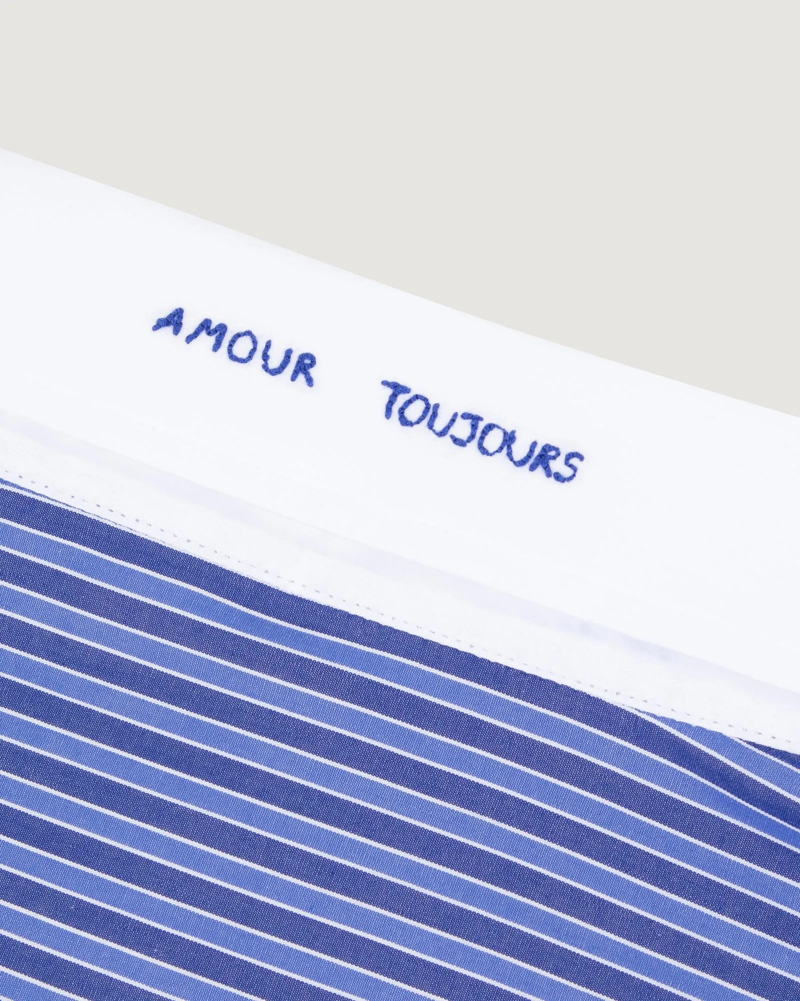 "Amour Toujours" loutil popelin shirt sold by Maison Labiche product image thumbnail 4