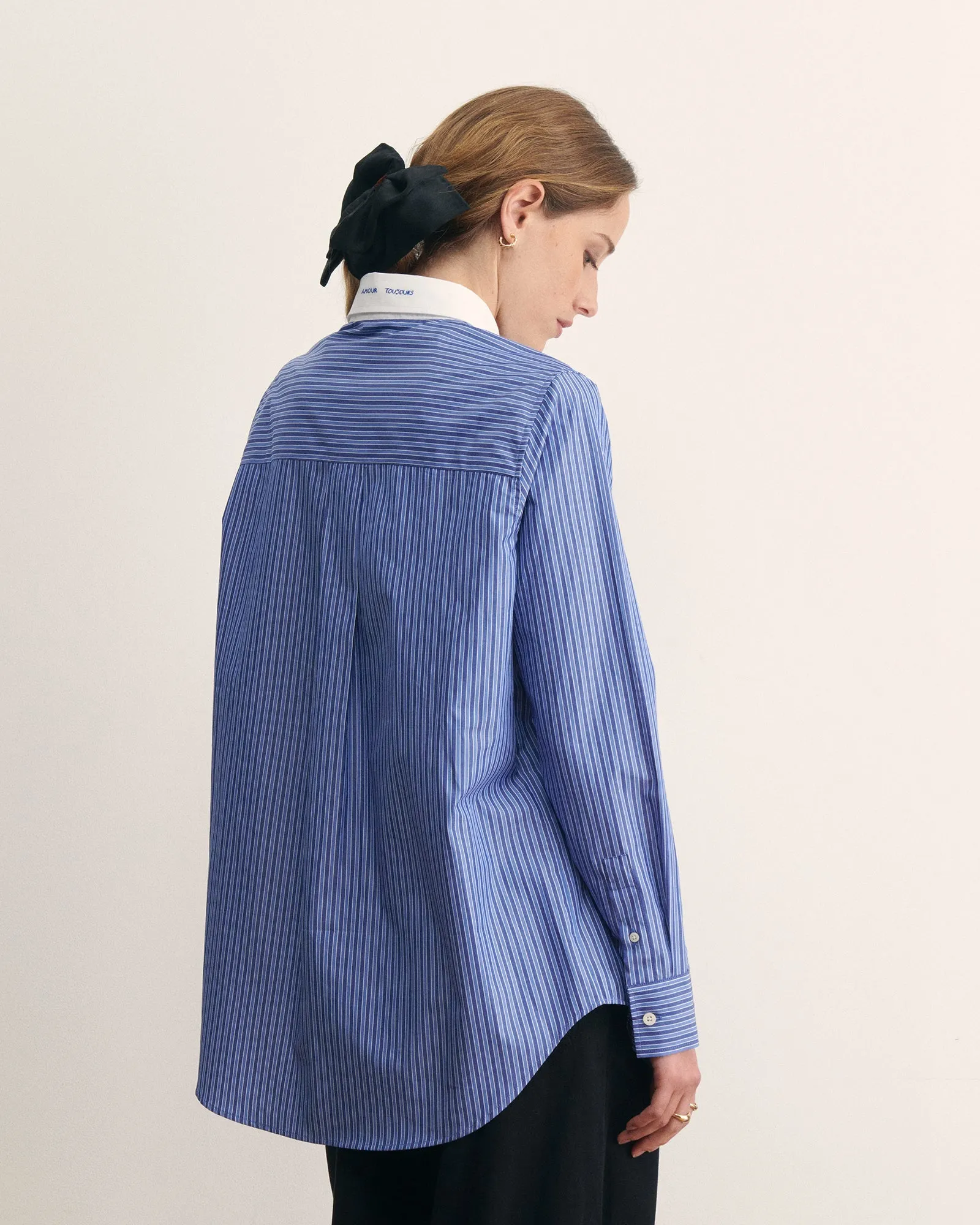 "Amour Toujours" loutil popelin shirt sold by Maison Labiche product image thumbnail 3