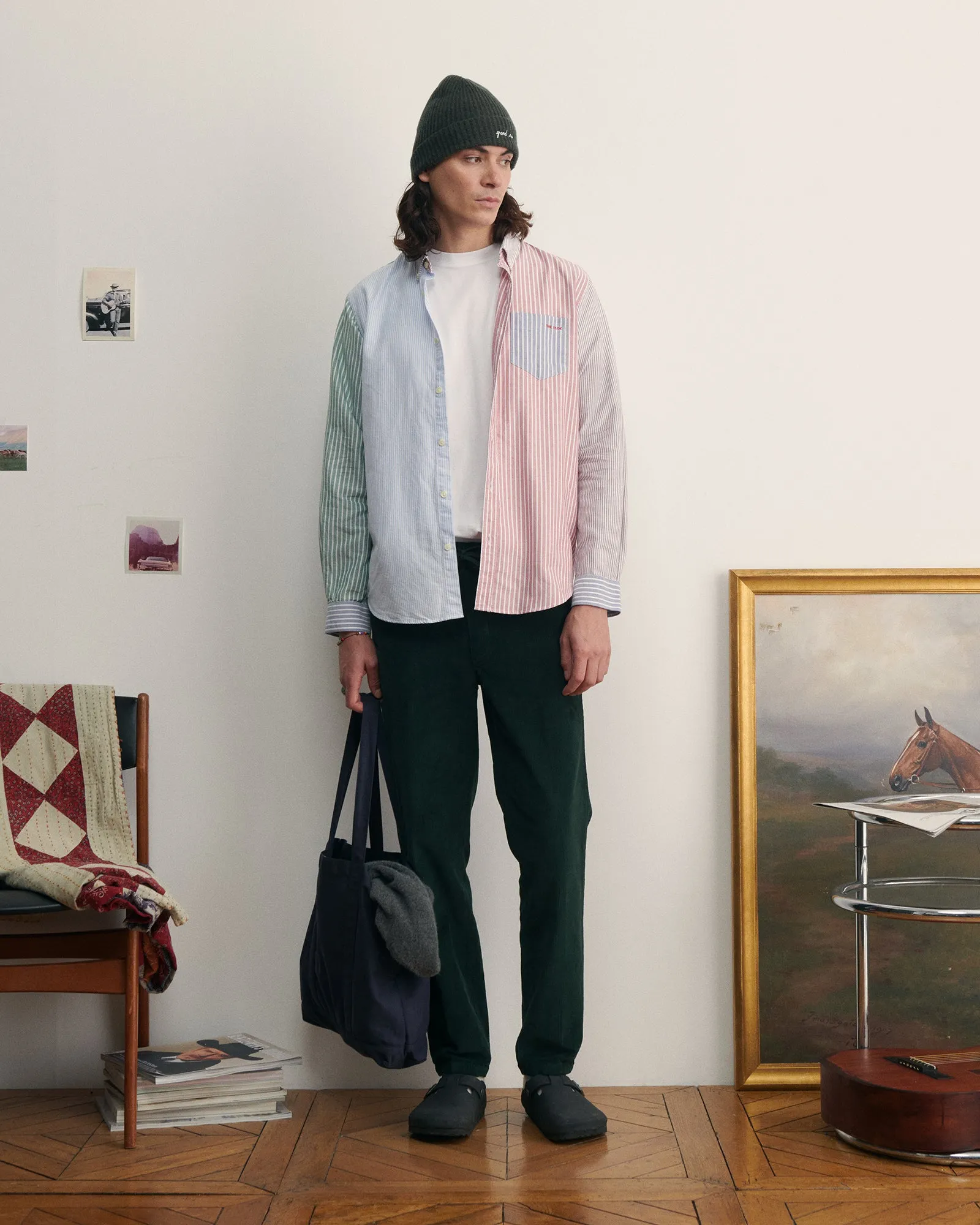 "The Dude" bonne graine oxford shirt sold by Maison Labiche product image thumbnail 4