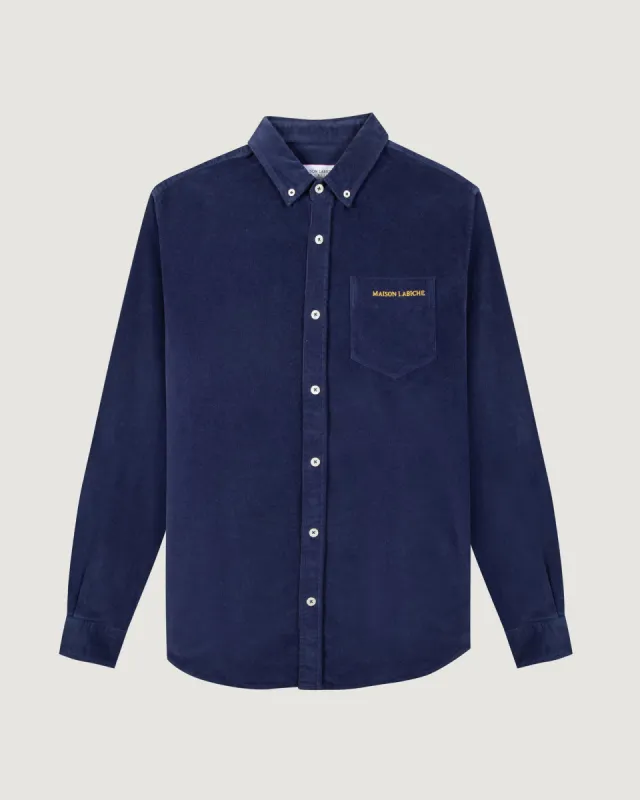 "Maison Labiche" bonne graine velvet shirt sold by Maison Labiche