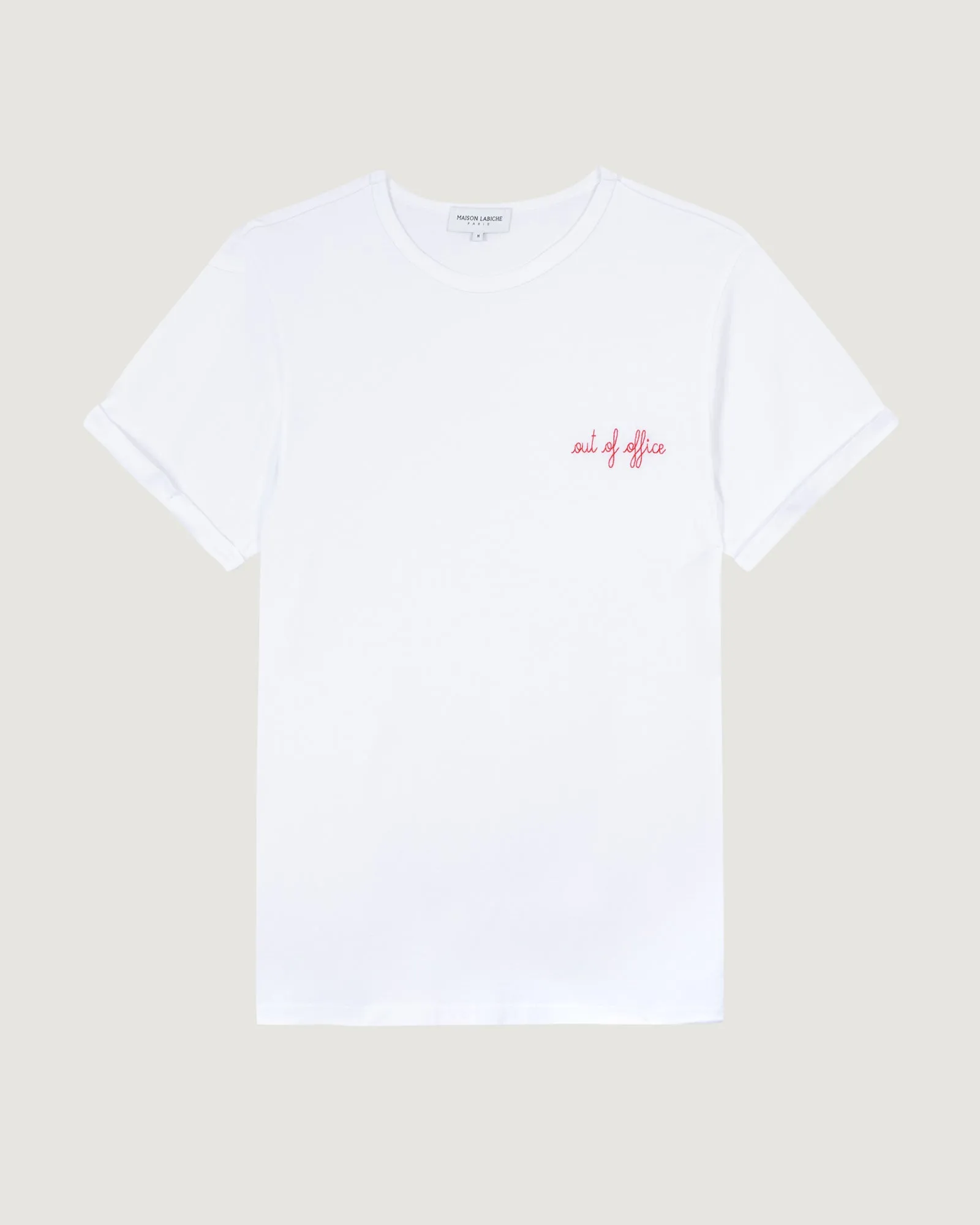 "Out Of Office" poitou t-shirt sold by Maison Labiche