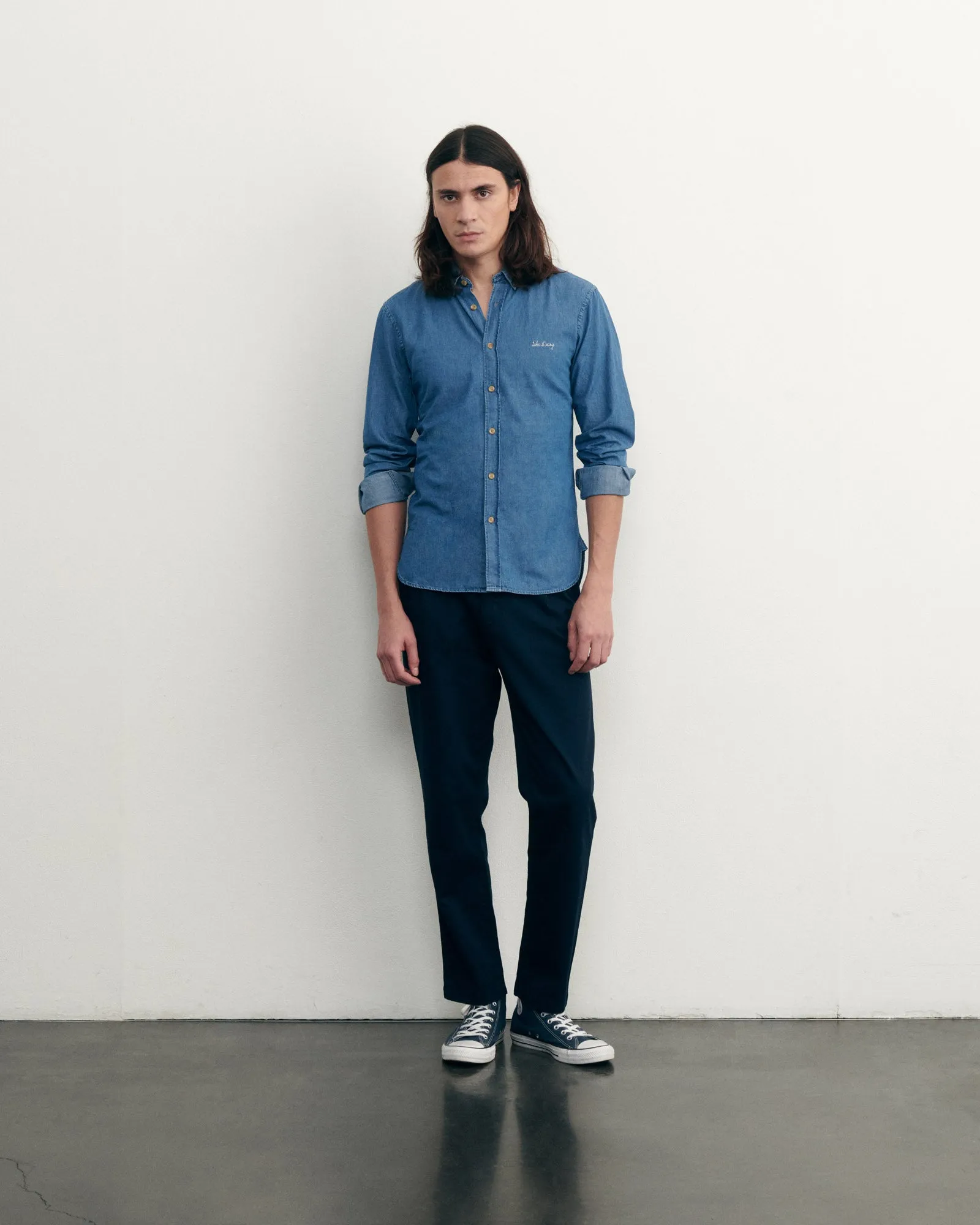 "Take It Easy" malesherbes cotton shirt sold by Maison Labiche product image thumbnail 2