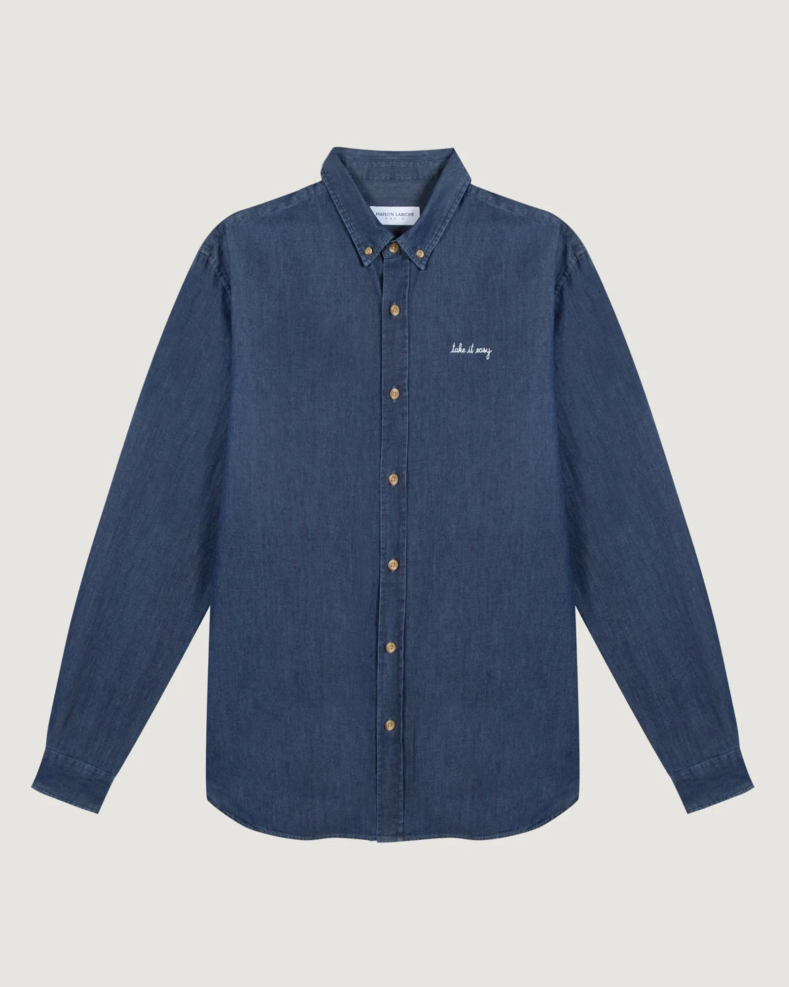 "Take It Easy" malesherbes cotton shirt sold by Maison Labiche