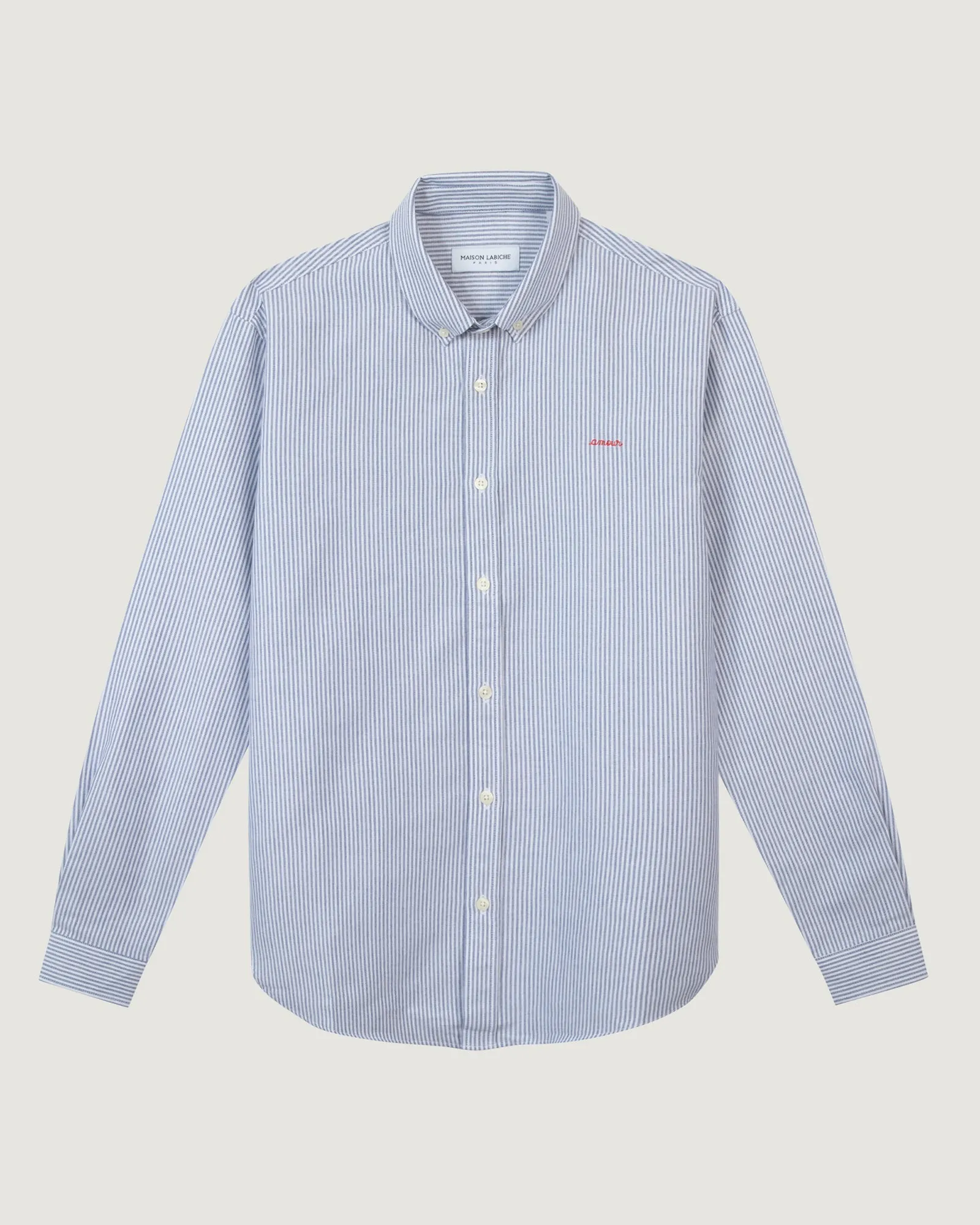 "Amour" malesherbes twill shirt sold by Maison Labiche
