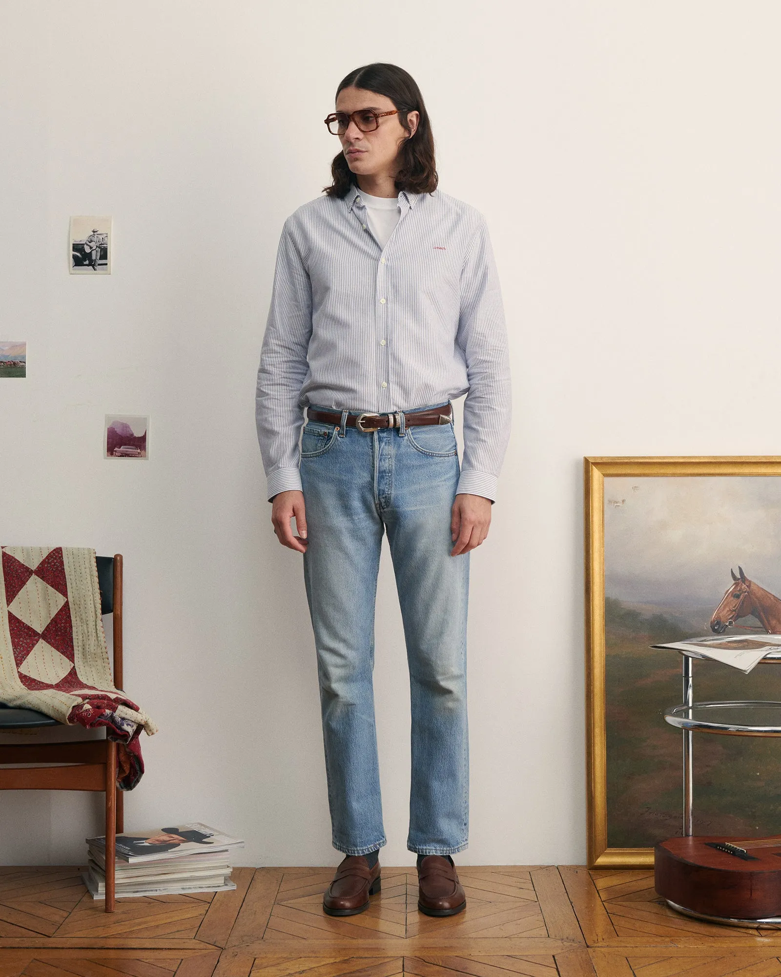 "Amour" malesherbes twill shirt sold by Maison Labiche product image thumbnail 3