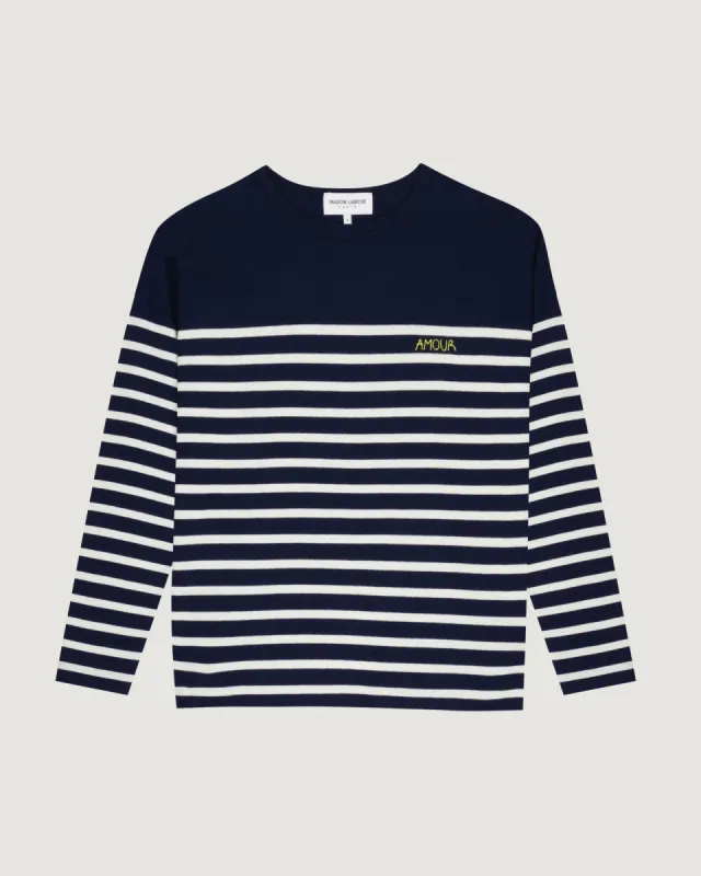 "Amour" montpar sailor shirt sold by Maison Labiche