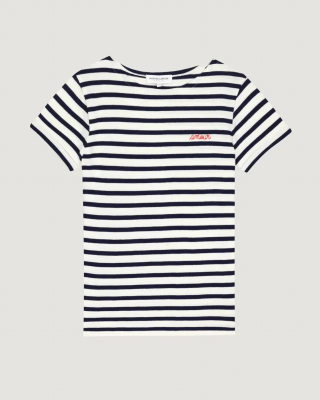 "Amour" colombier sailor shirt sold by Maison Labiche