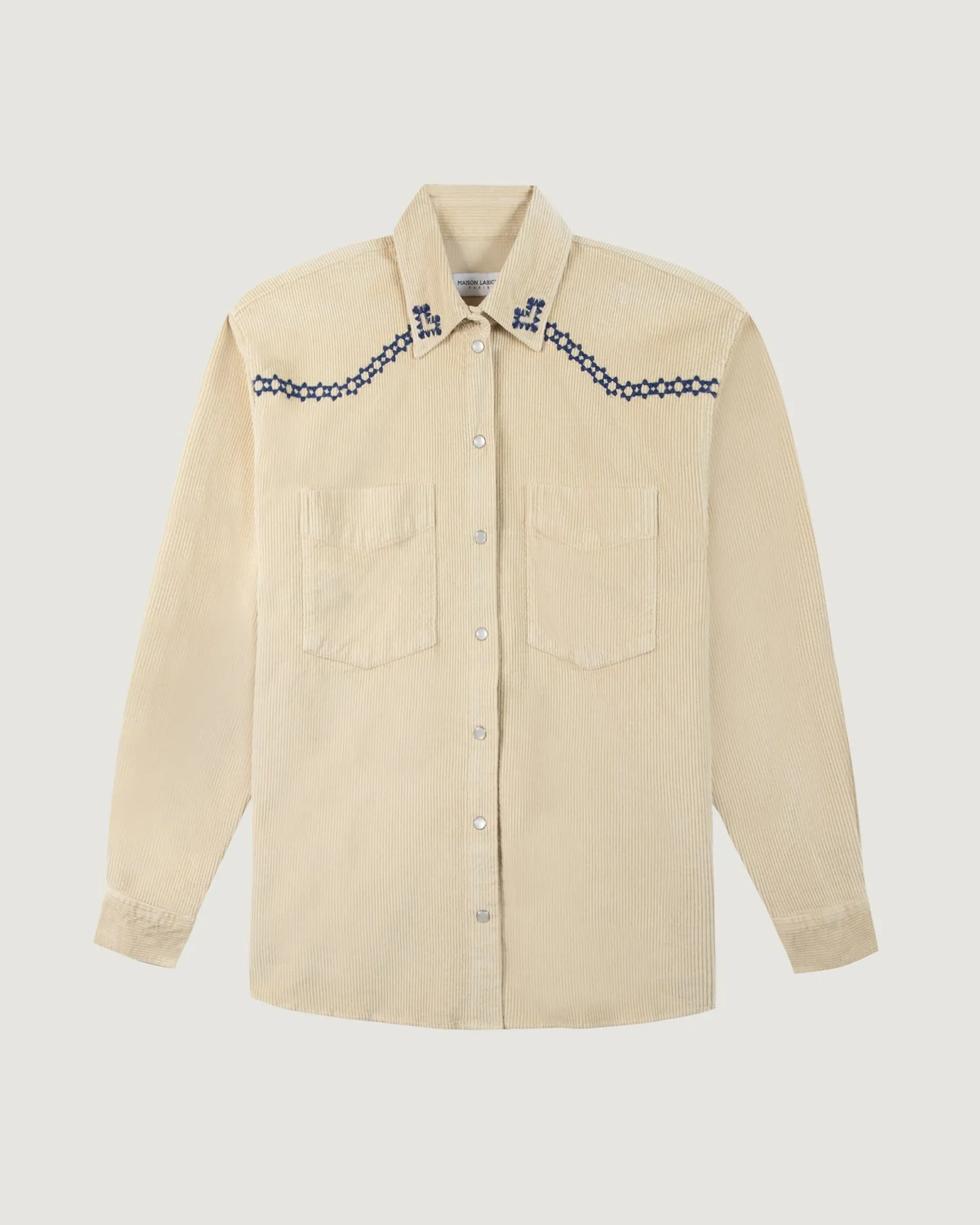 "Stars" monselet velvet shirt sold by Maison Labiche