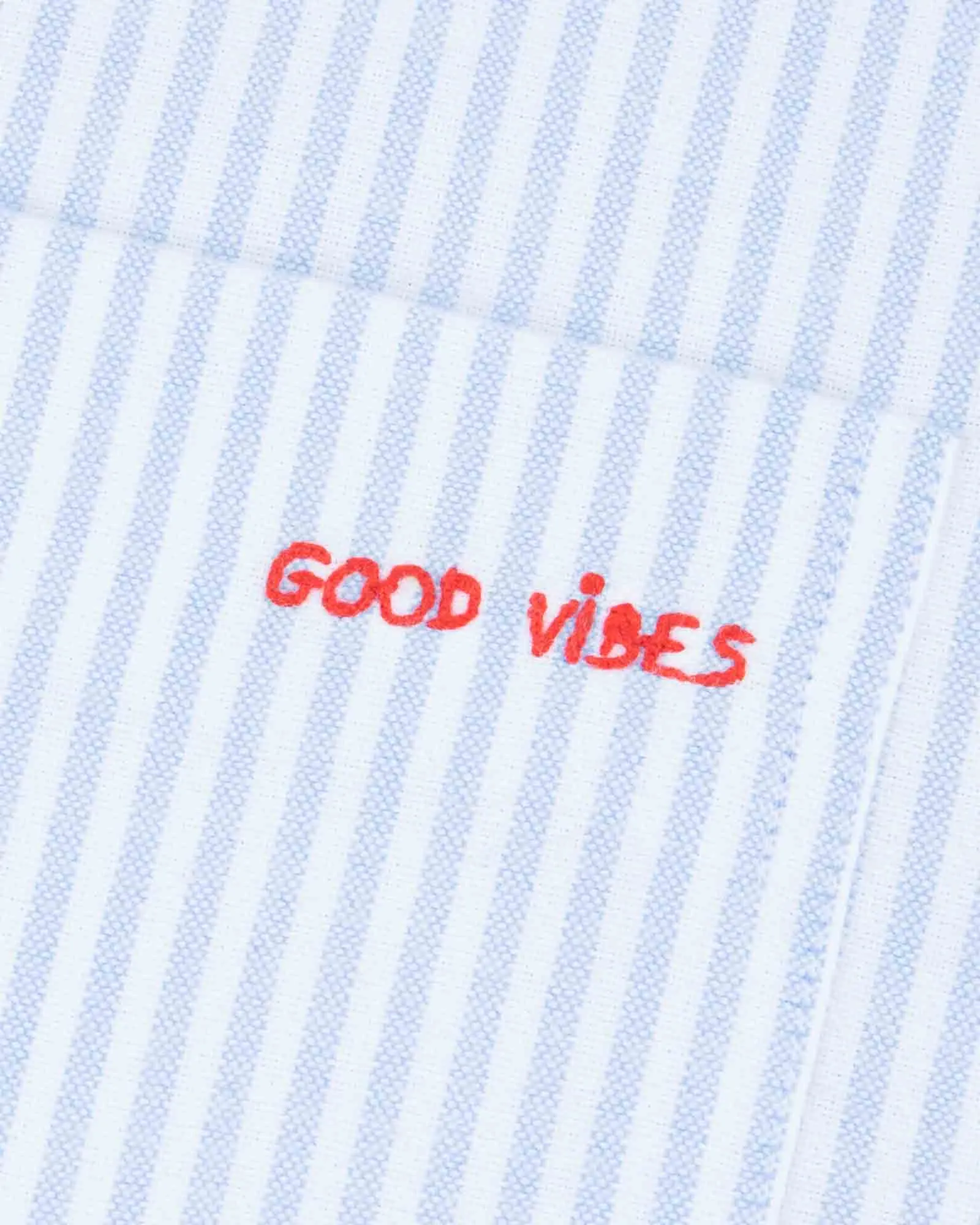 "Good Vibes" bonne graine oxford shirt sold by Maison Labiche product image thumbnail 2