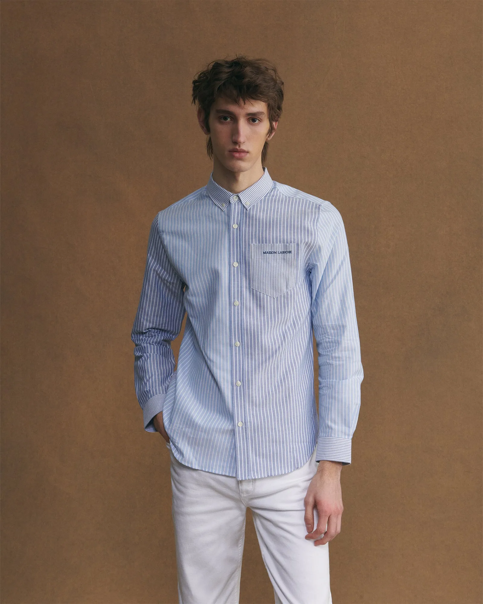 "Maison Labiche" bonne graine oxford shirt sold by Maison Labiche product image thumbnail 2