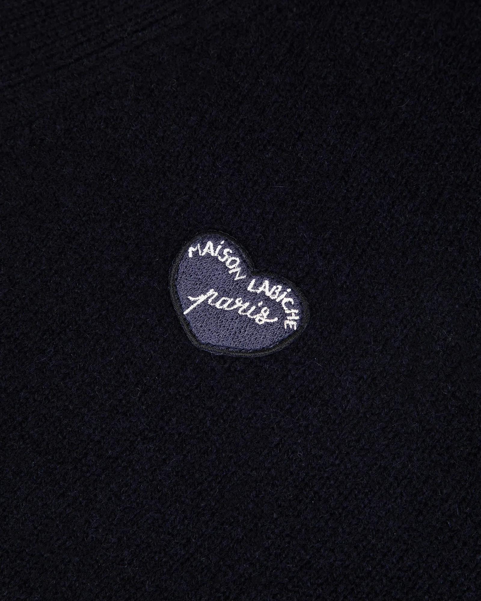 "Patch Coeur" lhomme lambswool cardigan sold by Maison Labiche product image thumbnail 2