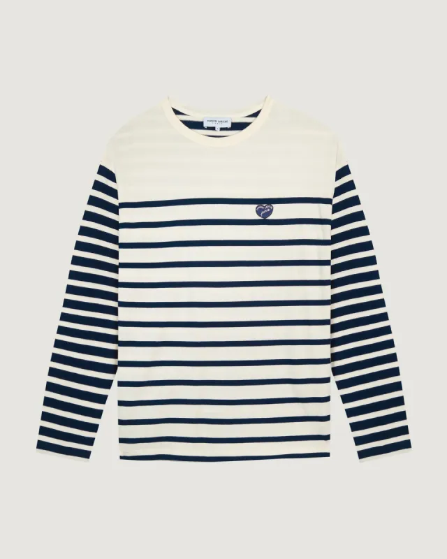 "Patch Coeur" montpar sailor shirt sold by Maison Labiche
