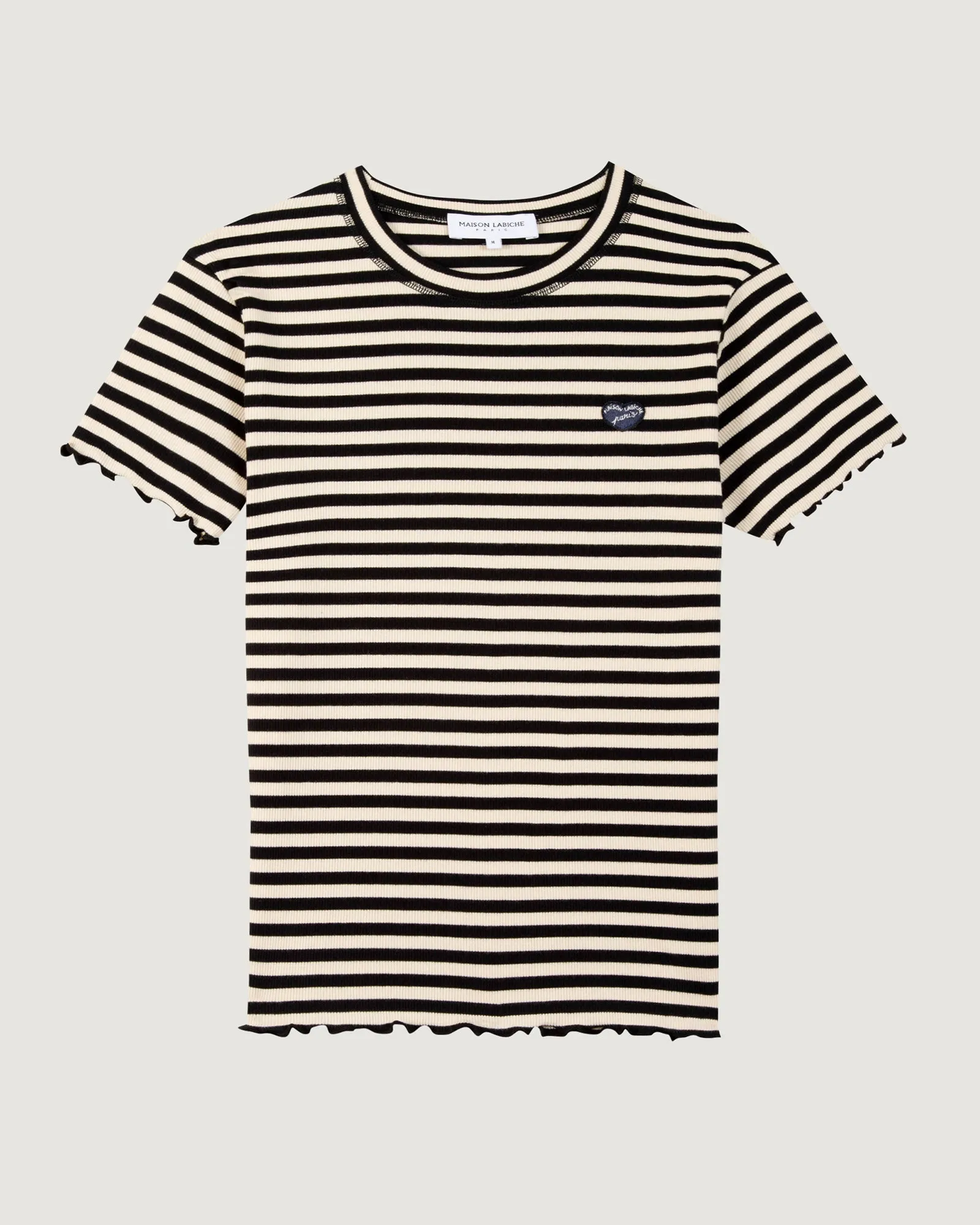"Patch Coeur" folies ribbed t-shirt sold by Maison Labiche