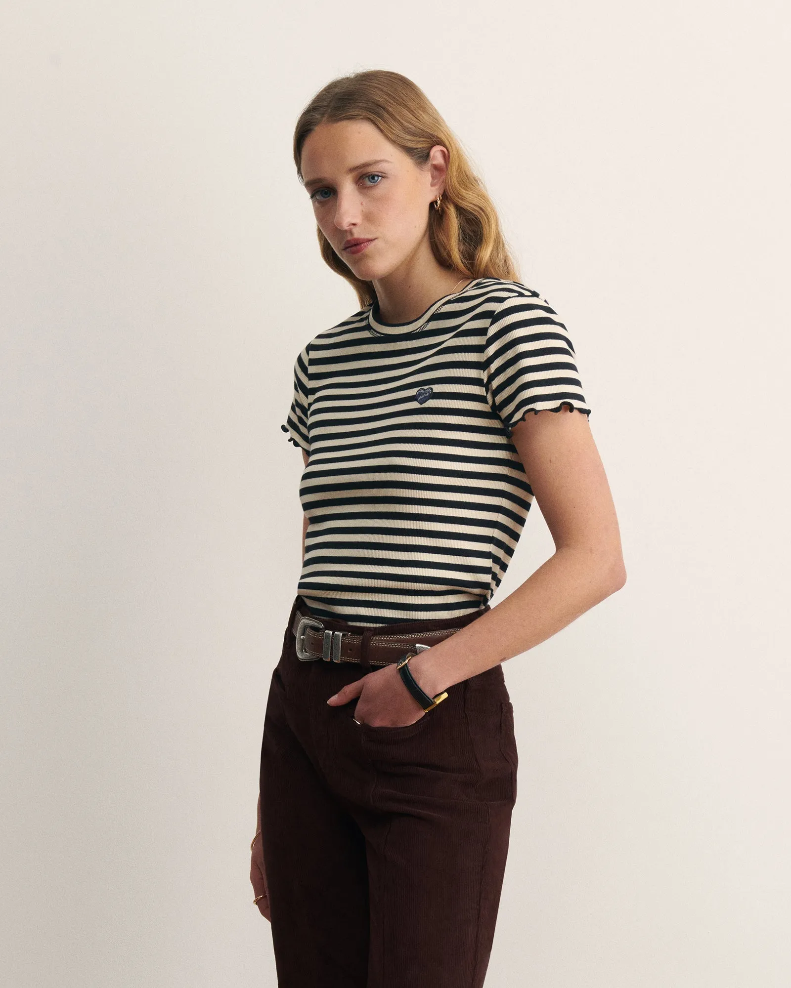 "Patch Coeur" folies ribbed t-shirt sold by Maison Labiche product image thumbnail 2