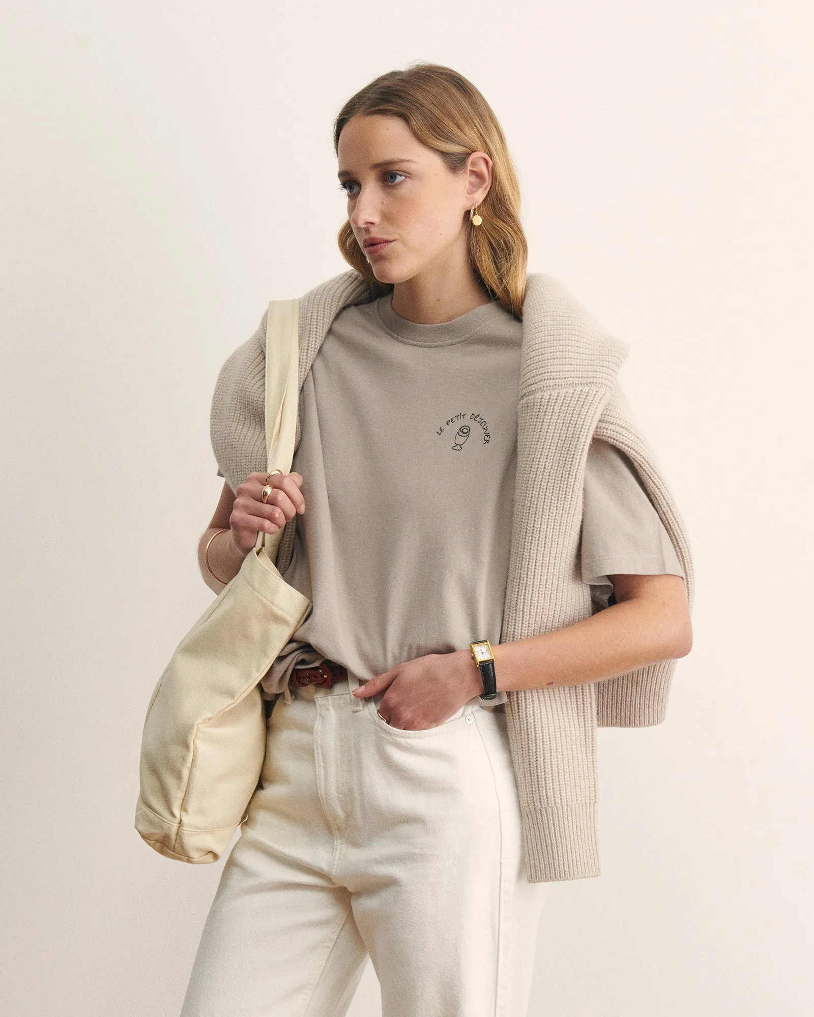 "Petit Dej" bainville oversized t-shirt sold by Maison Labiche product image thumbnail 3