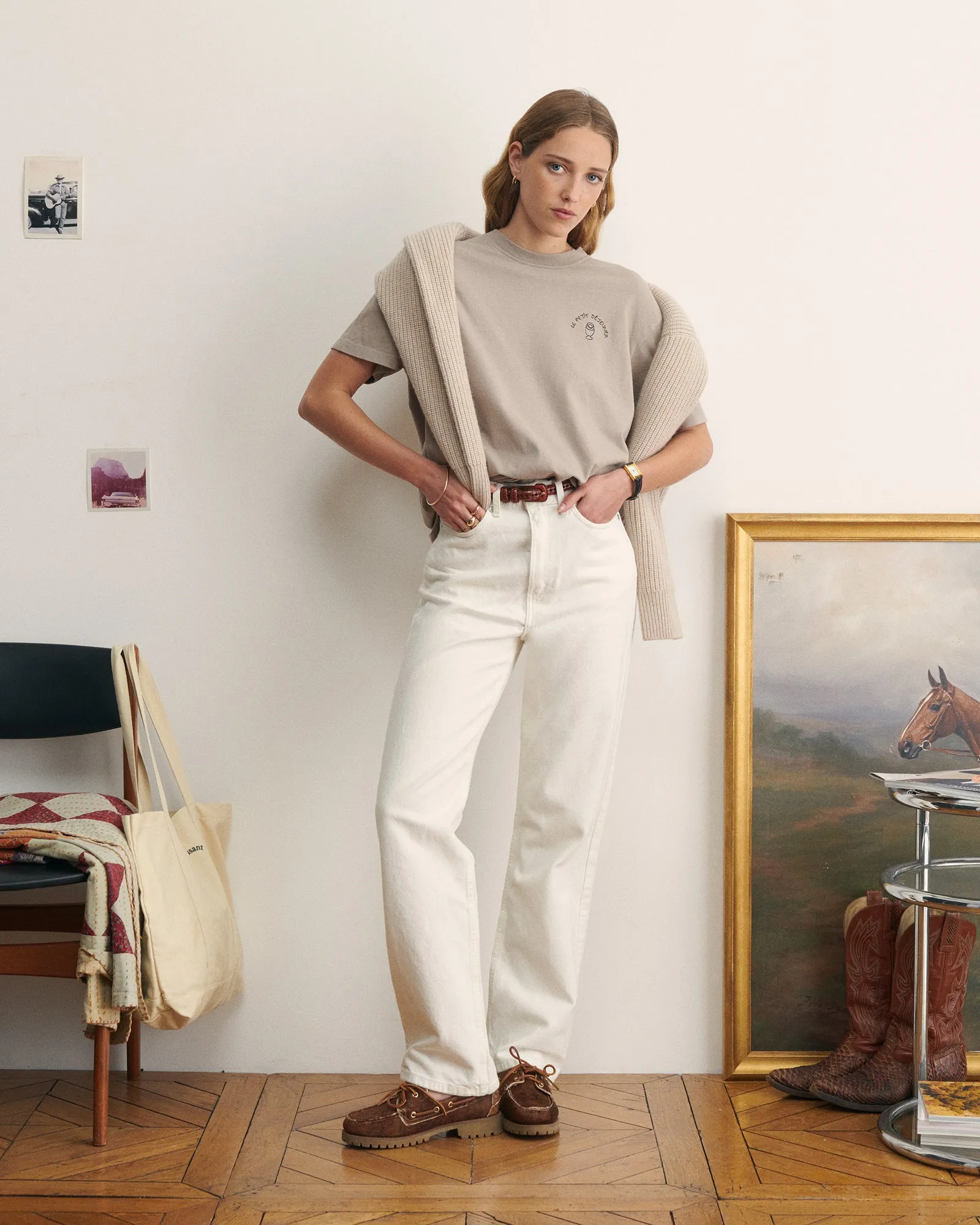 "Petit Dej" bainville oversized t-shirt sold by Maison Labiche product image thumbnail 4