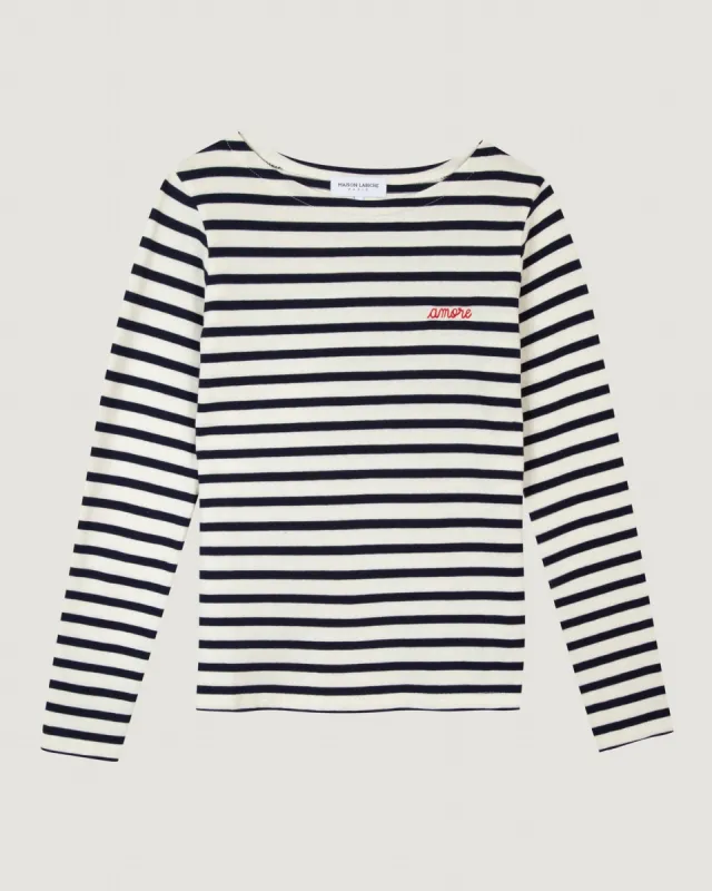 "Amore" colombier sailor shirt sold by Maison Labiche