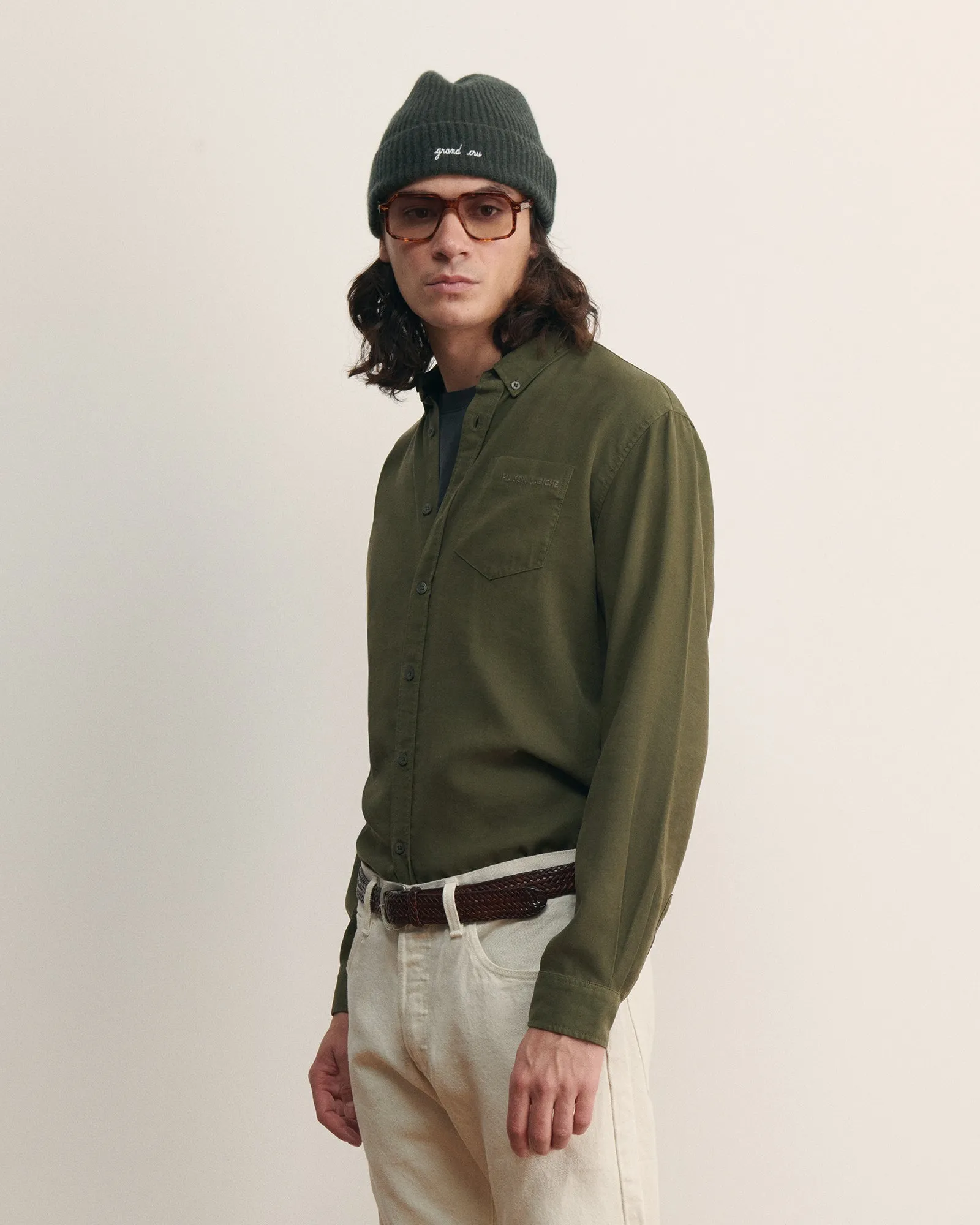 "Maison Labiche" tombelle tencel shirt sold by Maison Labiche product image thumbnail 2