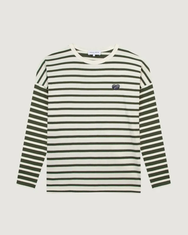 "Patch Coeur" montpar sailor shirt sold by Maison Labiche
