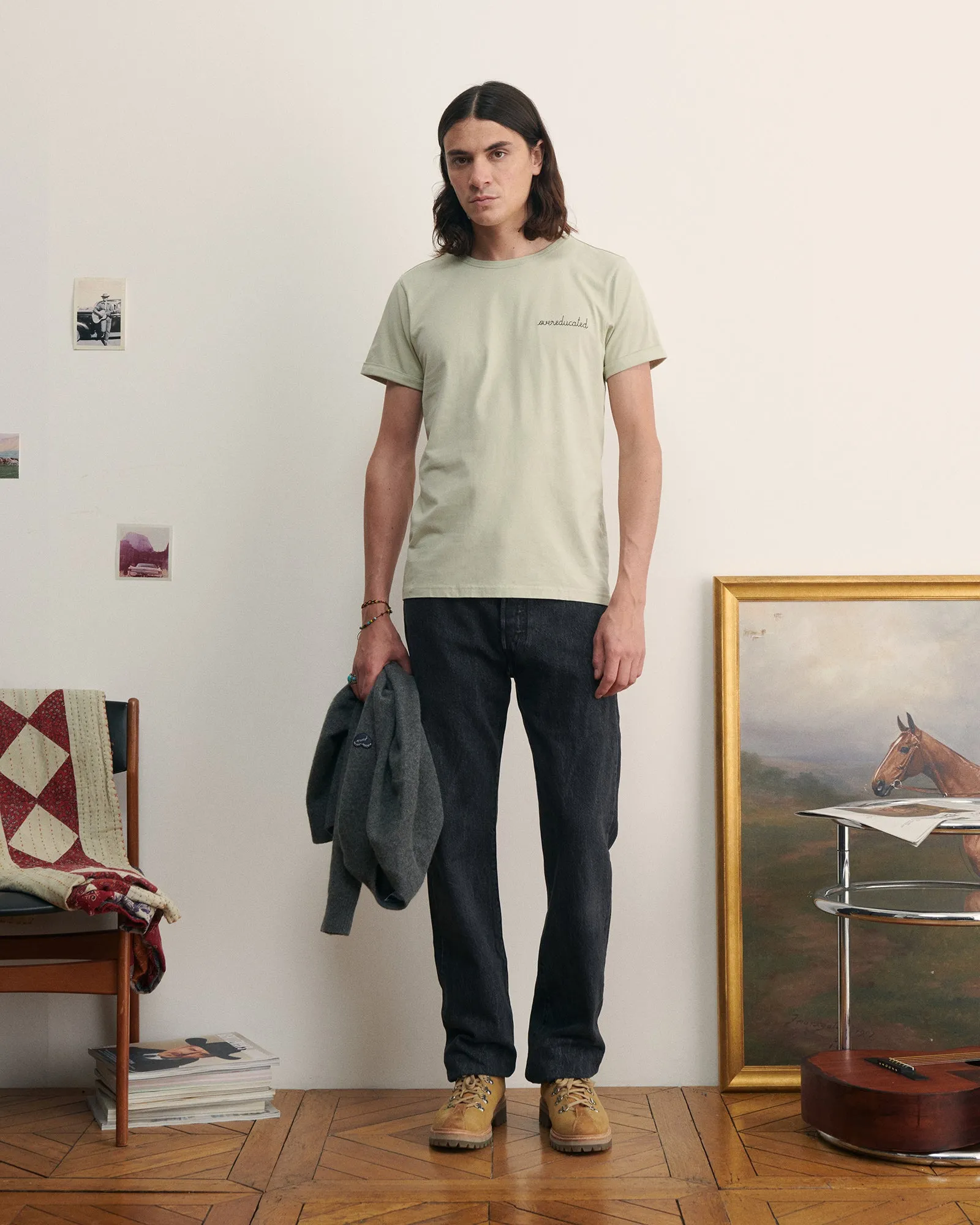 "Overeducated" poitou t-shirt sold by Maison Labiche product image thumbnail 3