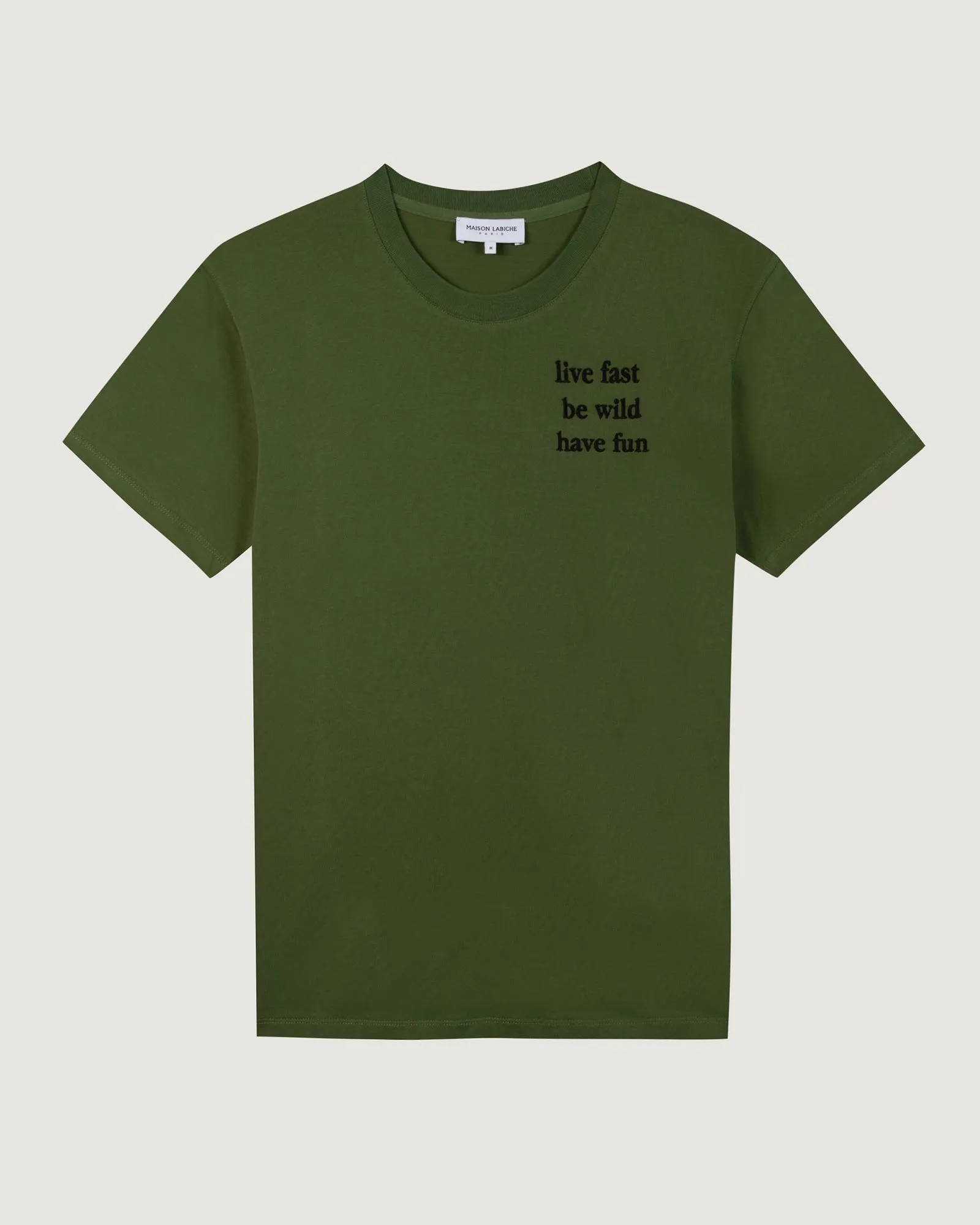 "Live Fast" popincourt t-shirt sold by Maison Labiche