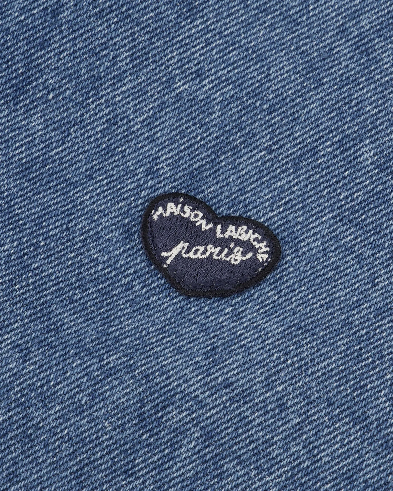 "Patch Coeur" duca patchwork denim jacket sold by Maison Labiche product image thumbnail 5