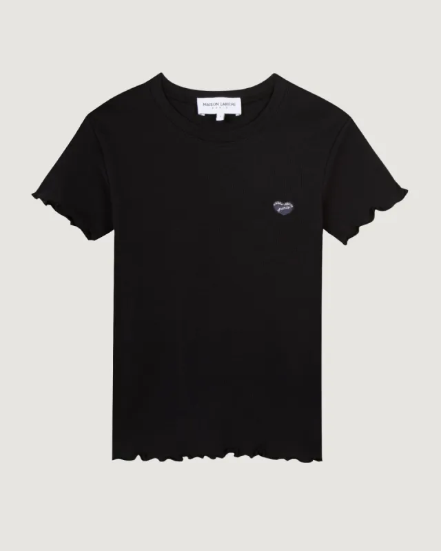 "Patch Coeur" folies ribbed t-shirt sold by Maison Labiche