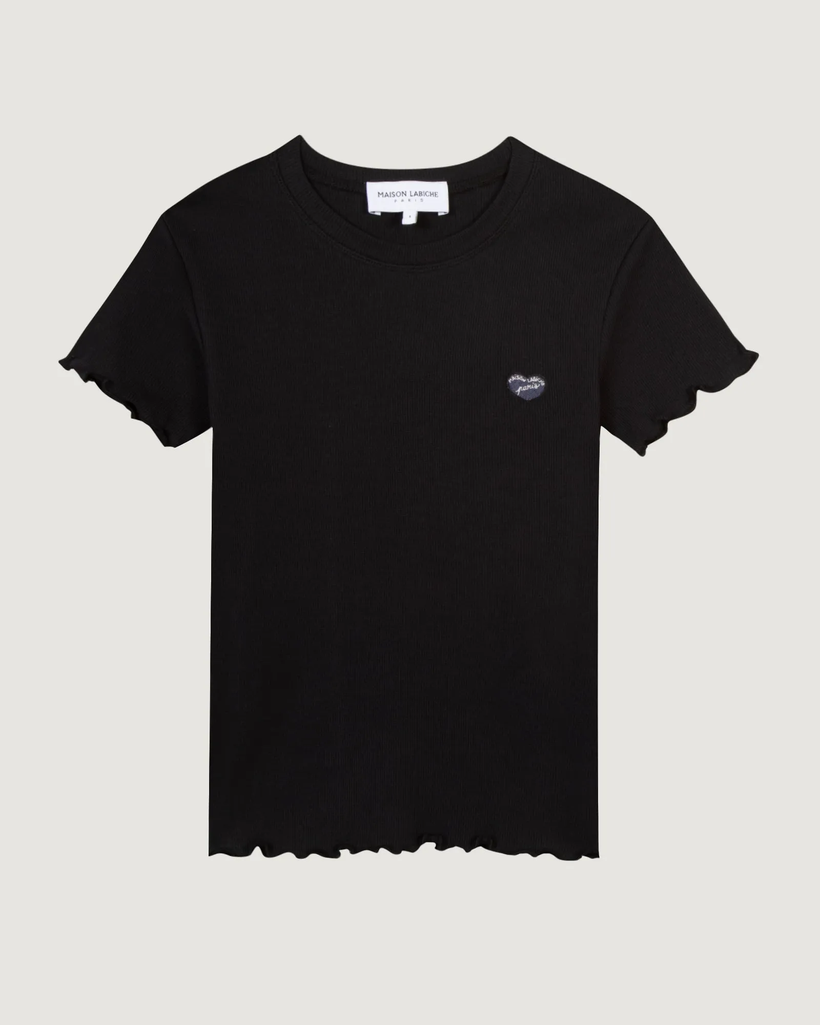 "Patch Coeur" folies ribbed t-shirt sold by Maison Labiche