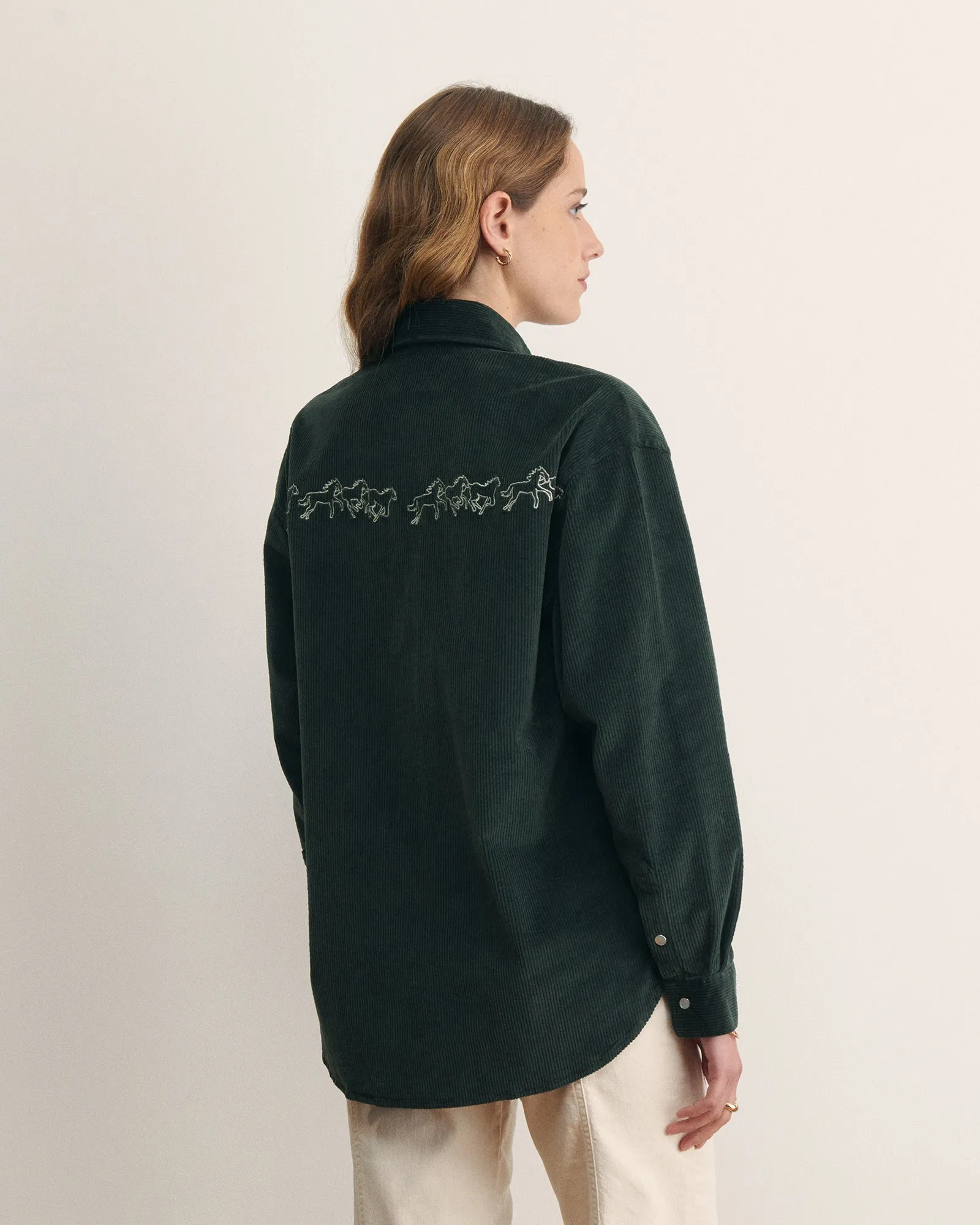 "Horses" monselet velvet shirt sold by Maison Labiche product image thumbnail 4