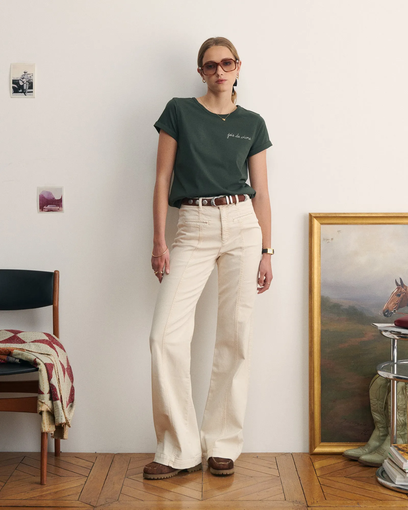 "Joie De Vivre" poitou t-shirt sold by Maison Labiche product image thumbnail 3