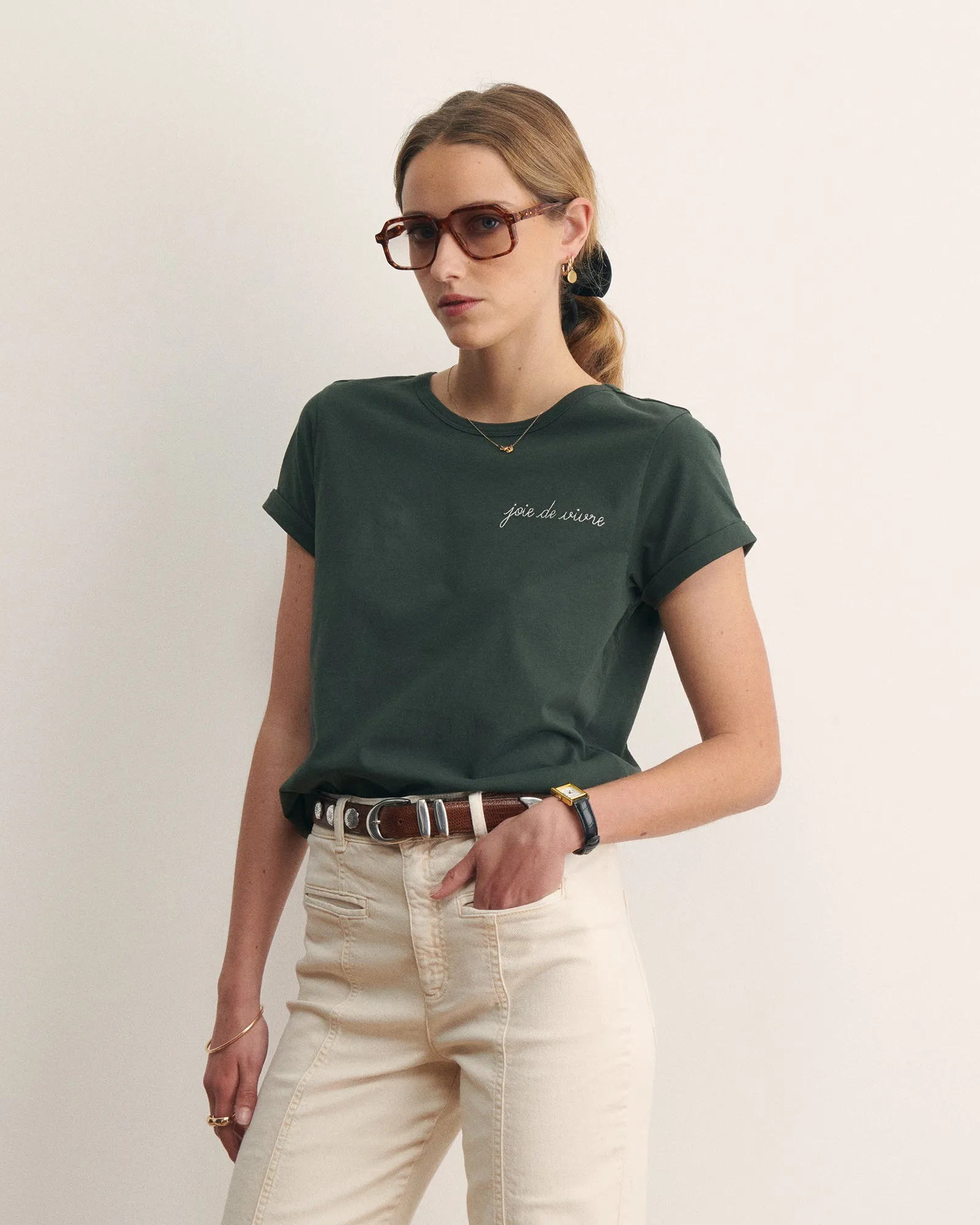 "Joie De Vivre" poitou t-shirt sold by Maison Labiche product image thumbnail 2