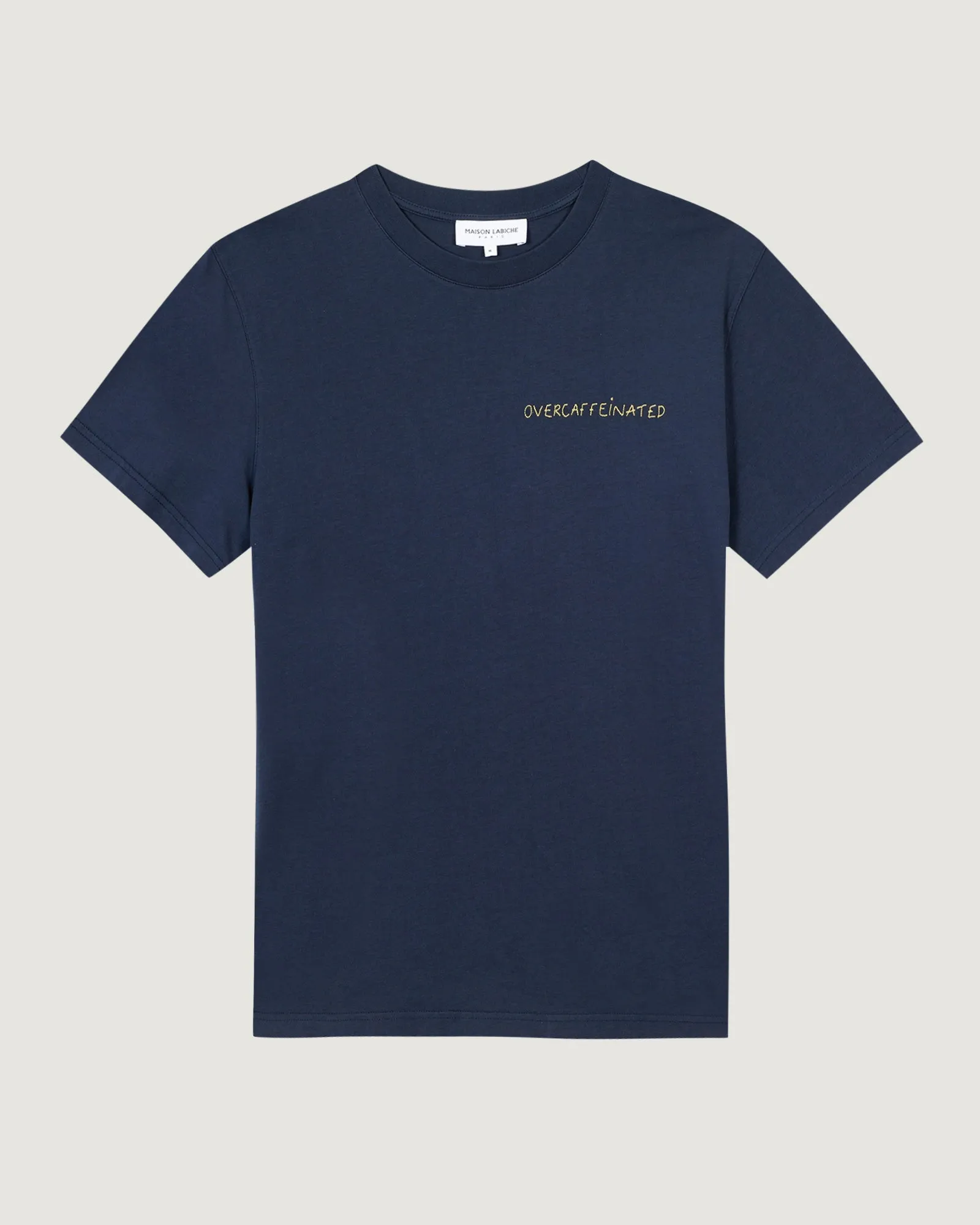 "Overcaffeinated" popincourt t-shirt sold by Maison Labiche