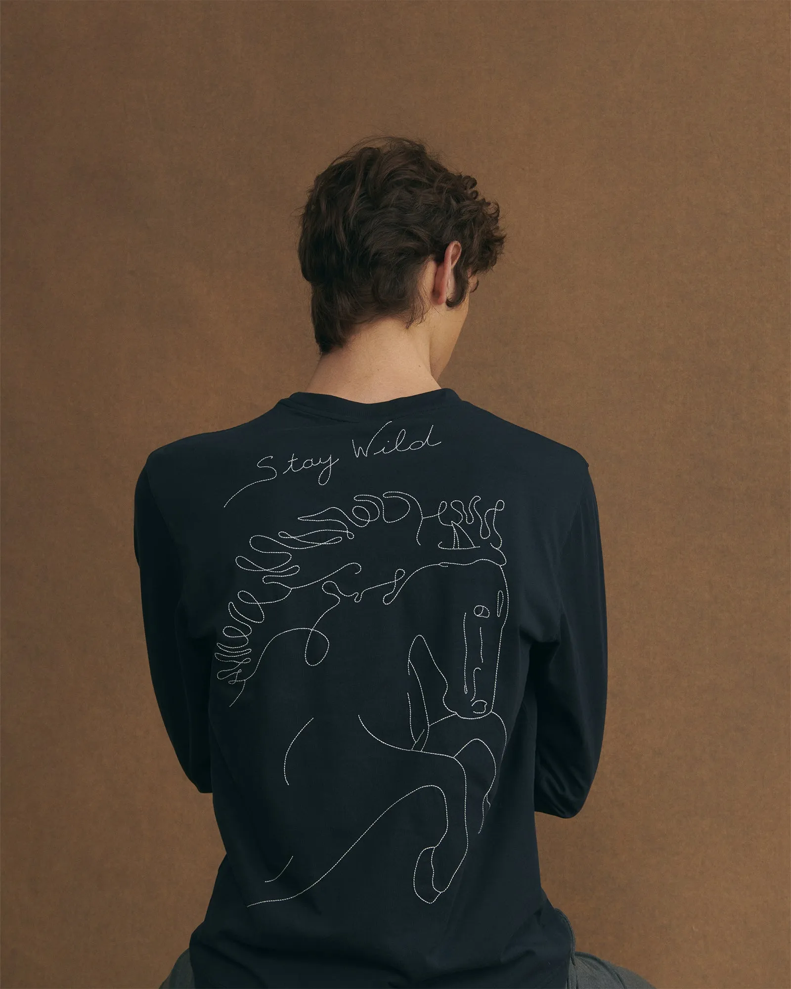 "Stay Wild Horse" popincourt t-shirt sold by Maison Labiche product image thumbnail 2