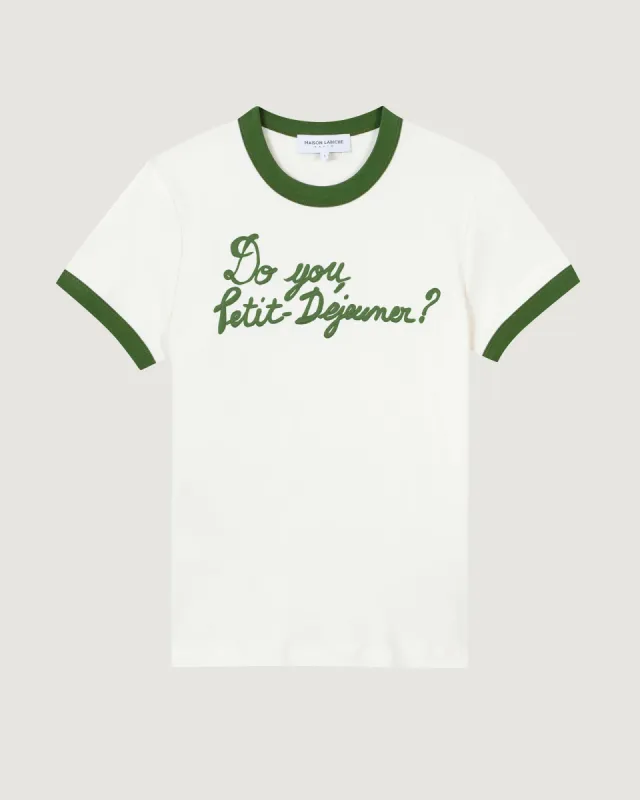 "Do You Petit Dej" montherlant t-shirt sold by Maison Labiche