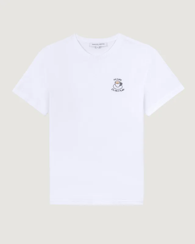 'café' Unisex popincourt t-shirt sold by Maison Labiche