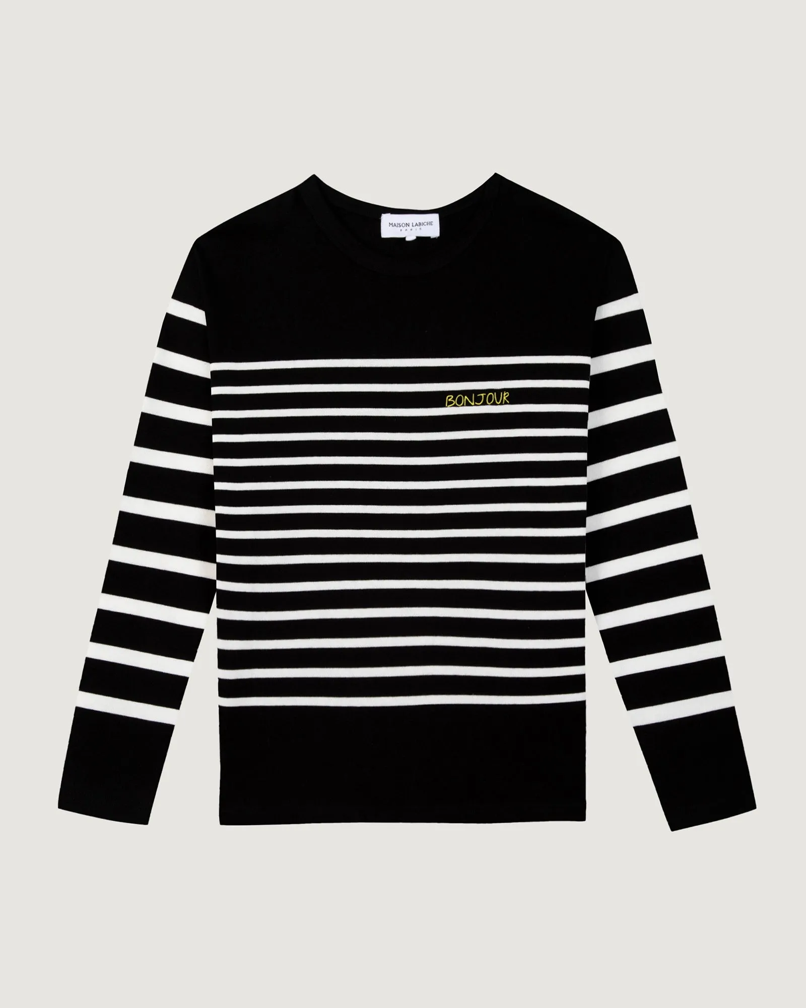 "Bonjour" montpar sailor shirt sold by Maison Labiche