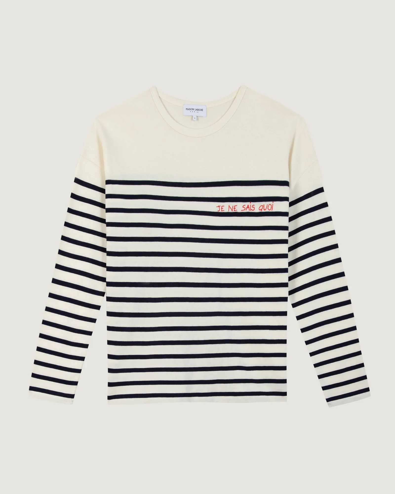 "Je Ne Sais Quoi" montpar sailor shirt sold by Maison Labiche