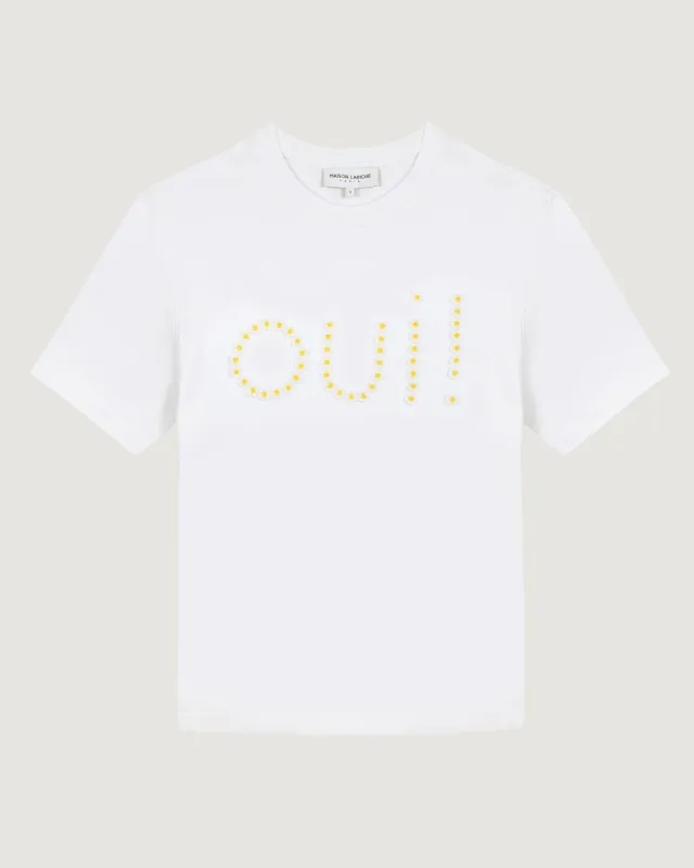 'oui !' popincourt t-shirt sold by Maison Labiche