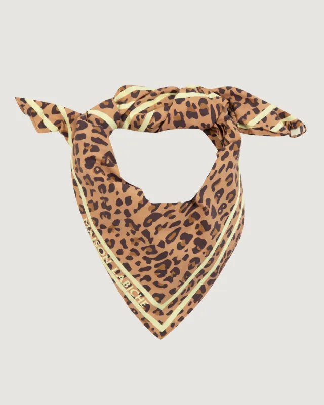 "Leopard" brancion scarf sold by Maison Labiche