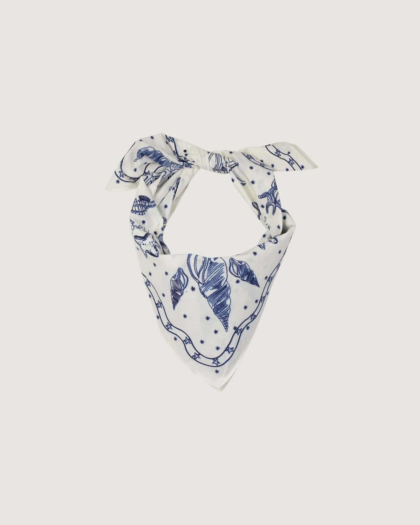 "Shells" brancion scarf sold by Maison Labiche