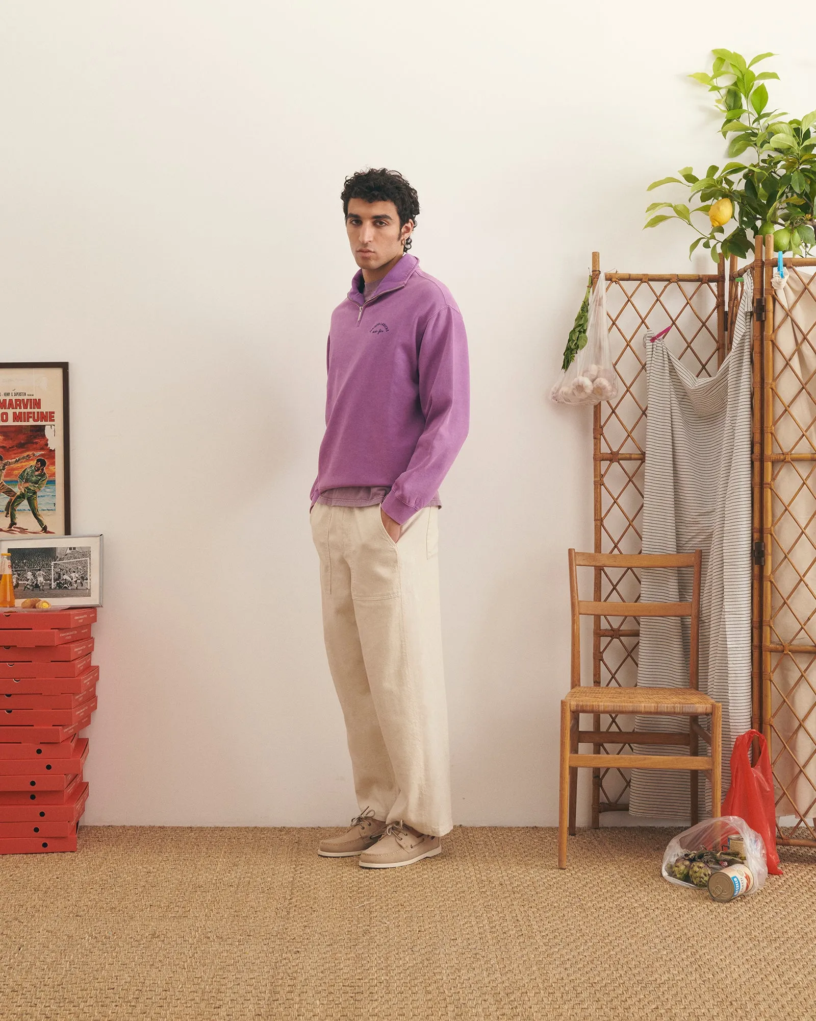 "Mini Manufacture" placide trucker sweatshirt sold by Maison Labiche product image thumbnail 5