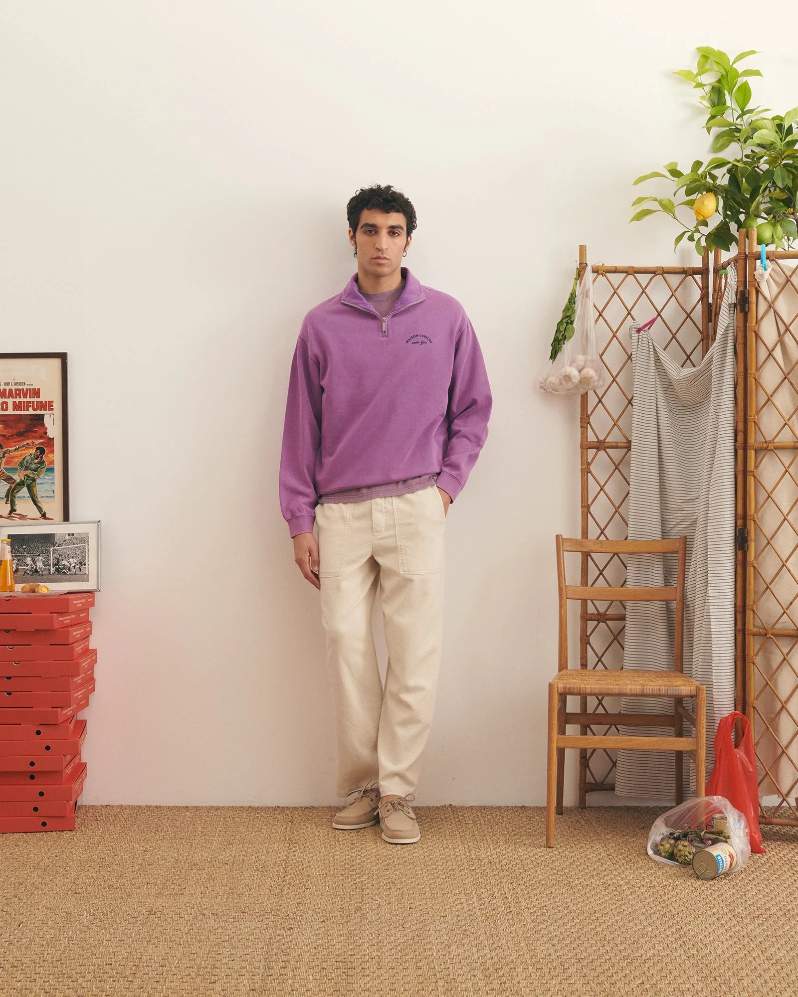 "Mini Manufacture" placide trucker sweatshirt sold by Maison Labiche product image thumbnail 3